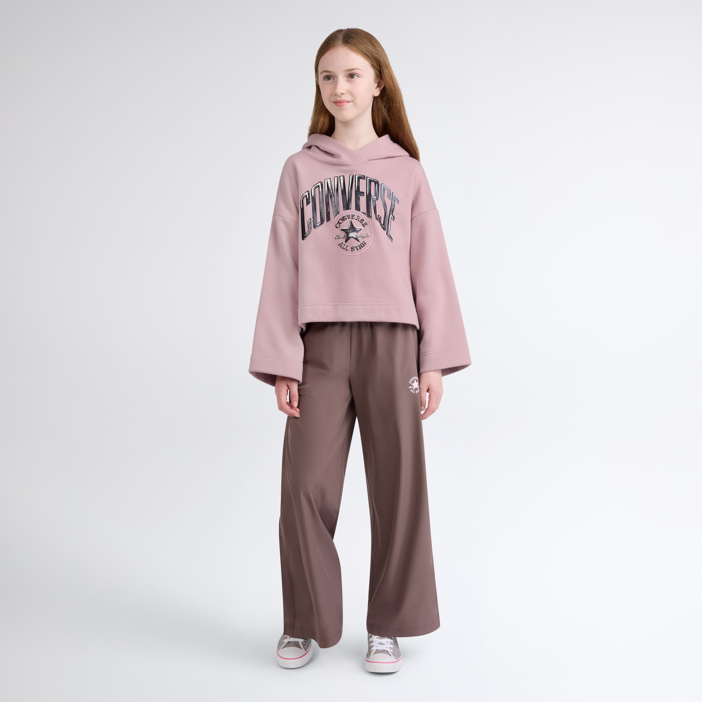 Converse Kapuzensweatshirt »CNVG WIDE SLEEVE HOODIE«, mit warmem Fleece-Material
