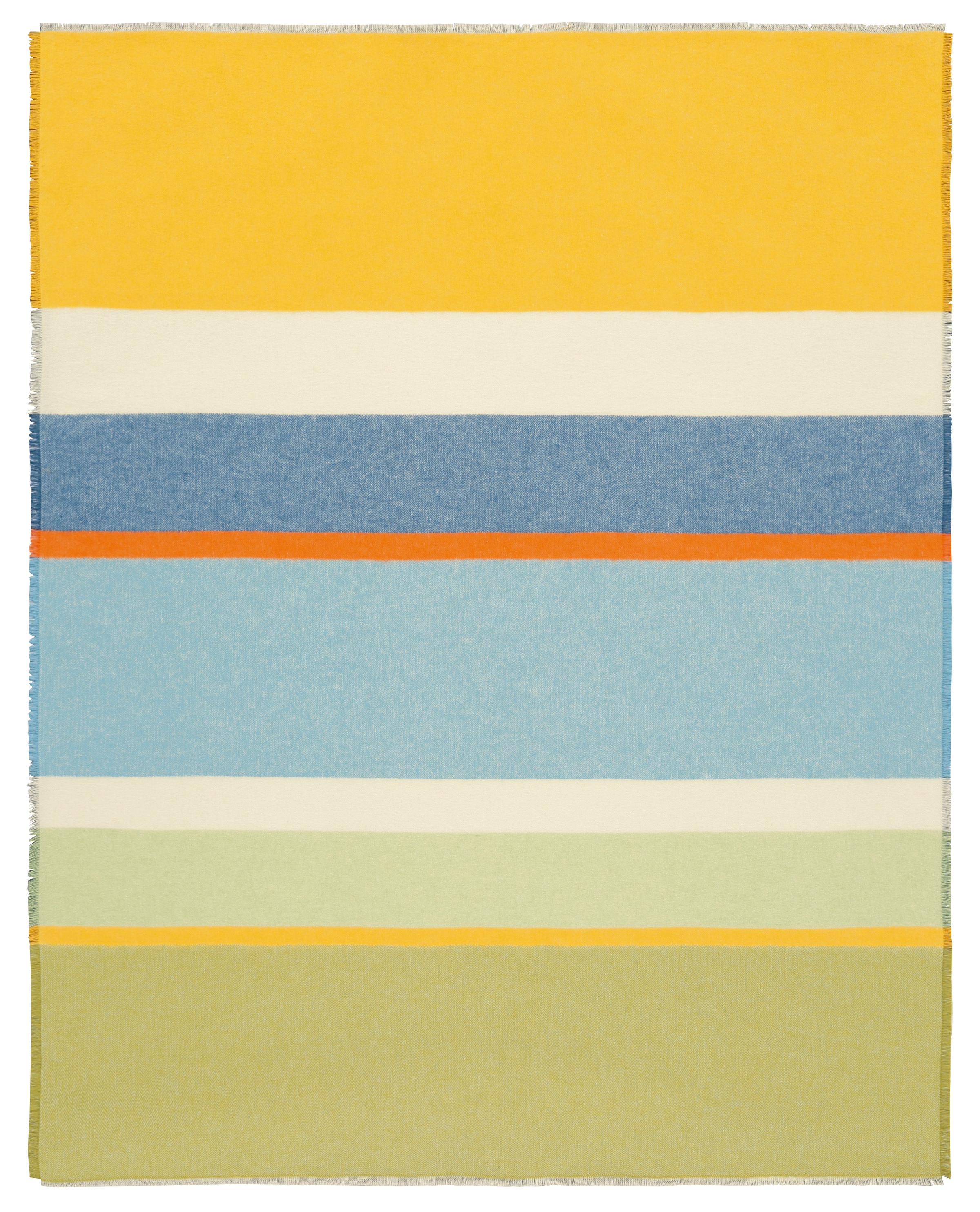 Biederlack Plaid »Plaid Summer« sommerliches Plaid mit Fransen