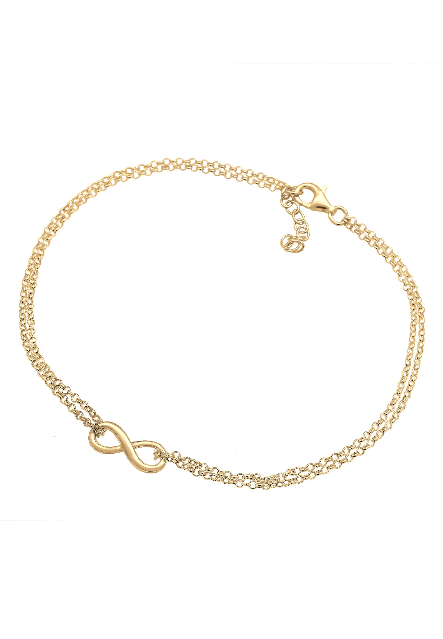 Elli Fußkette »Fußschmuck Fußkette Infinity Unendlichkeit Symbol 925 Silber«