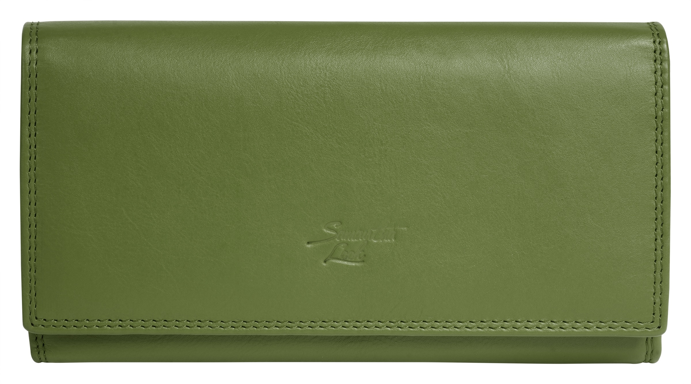 Samantha Look Damen Geldbörse echt Leder in grün