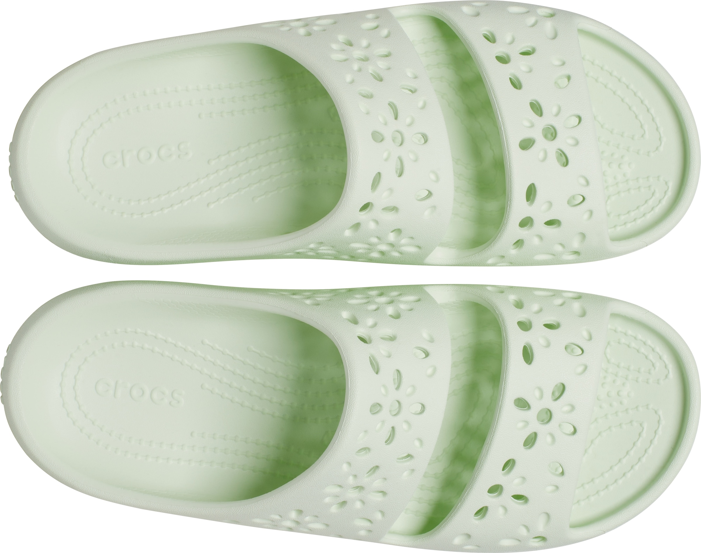 Crocs Badepantolette »Classic Floral Cut Out Sandal«, Sandale, Sommerschuh, Pool Slides mit genoppter Innensohle