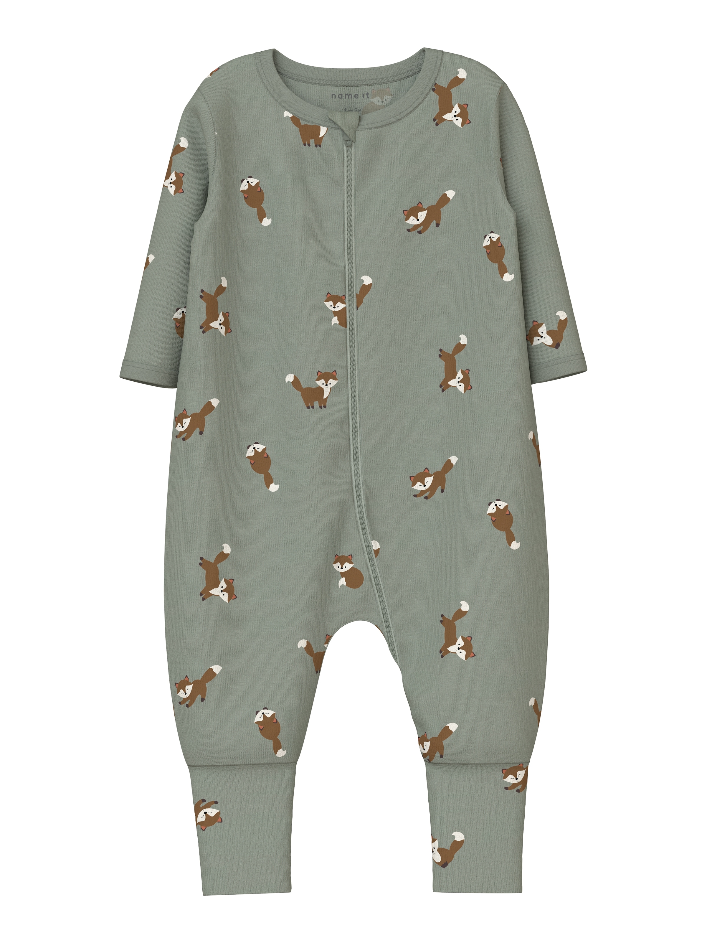 Name It Schlafanzug »NBMNIGHTSUIT 2P ZIP FF FOX NOOS« Packung, 2 tlg.