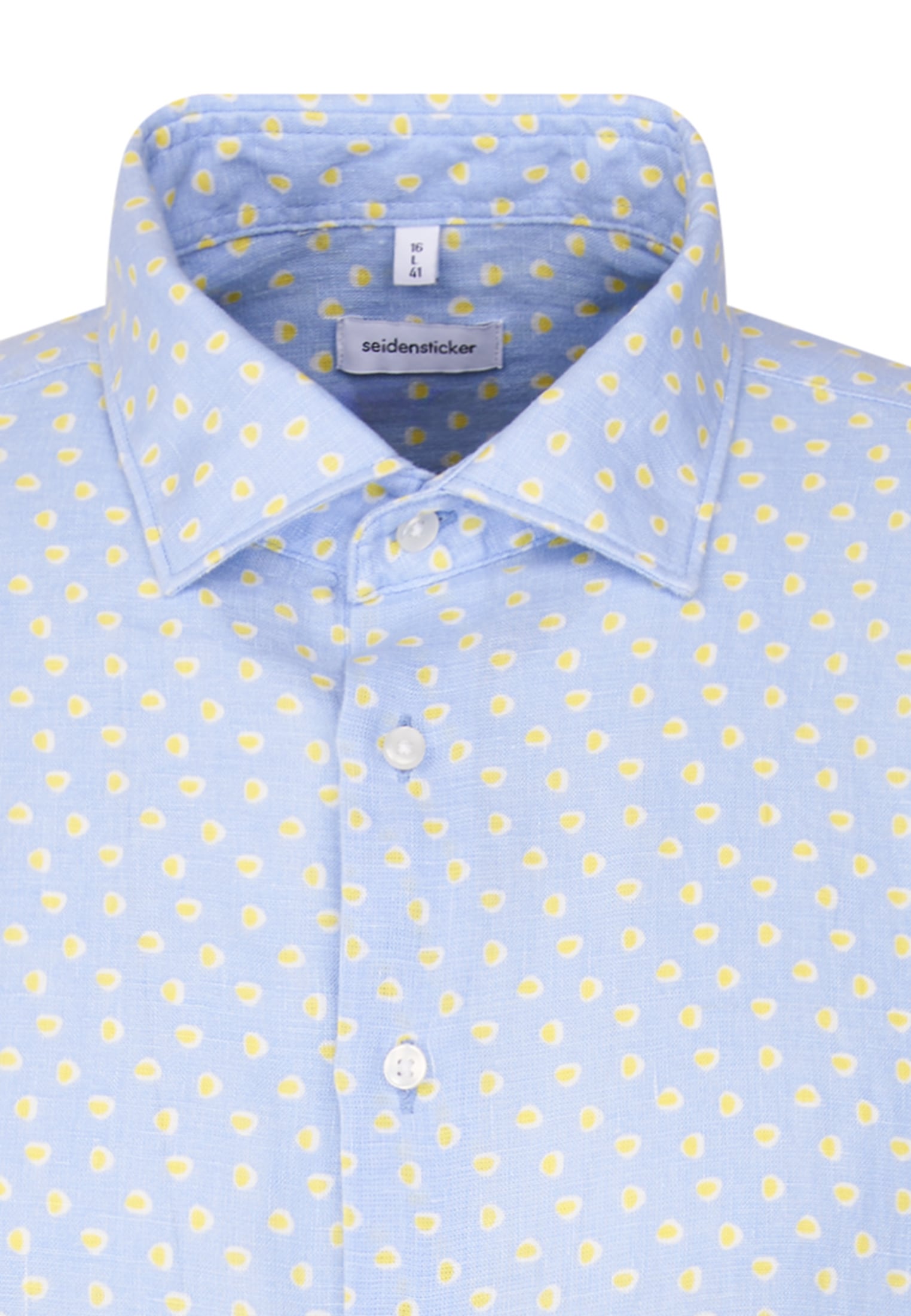 seidensticker Businesshemd »Slim« Slim Langarm Kentkragen Druck