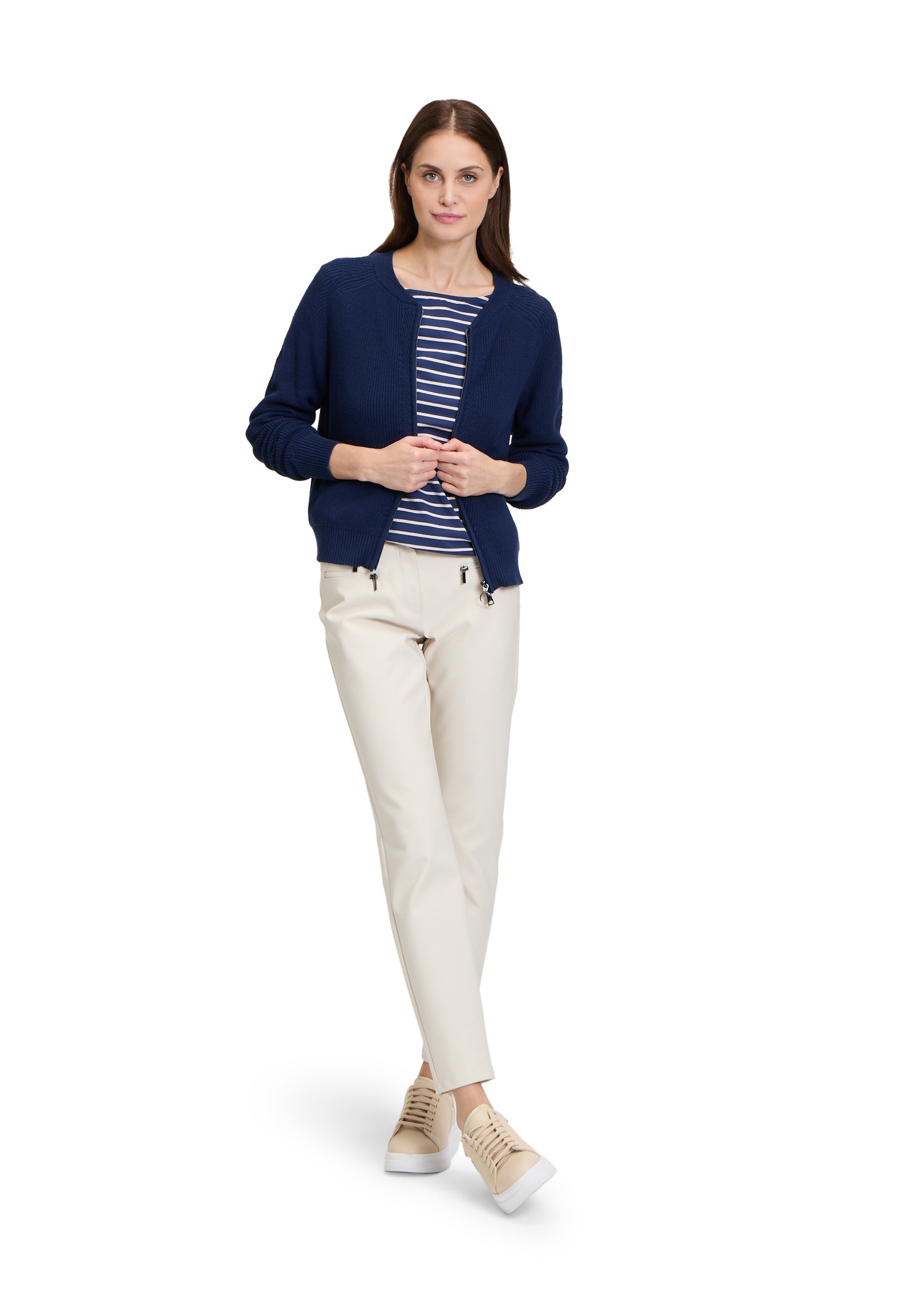 Betty Barclay Strickjacke »Feinstrickjacke mit Reißverschluss«