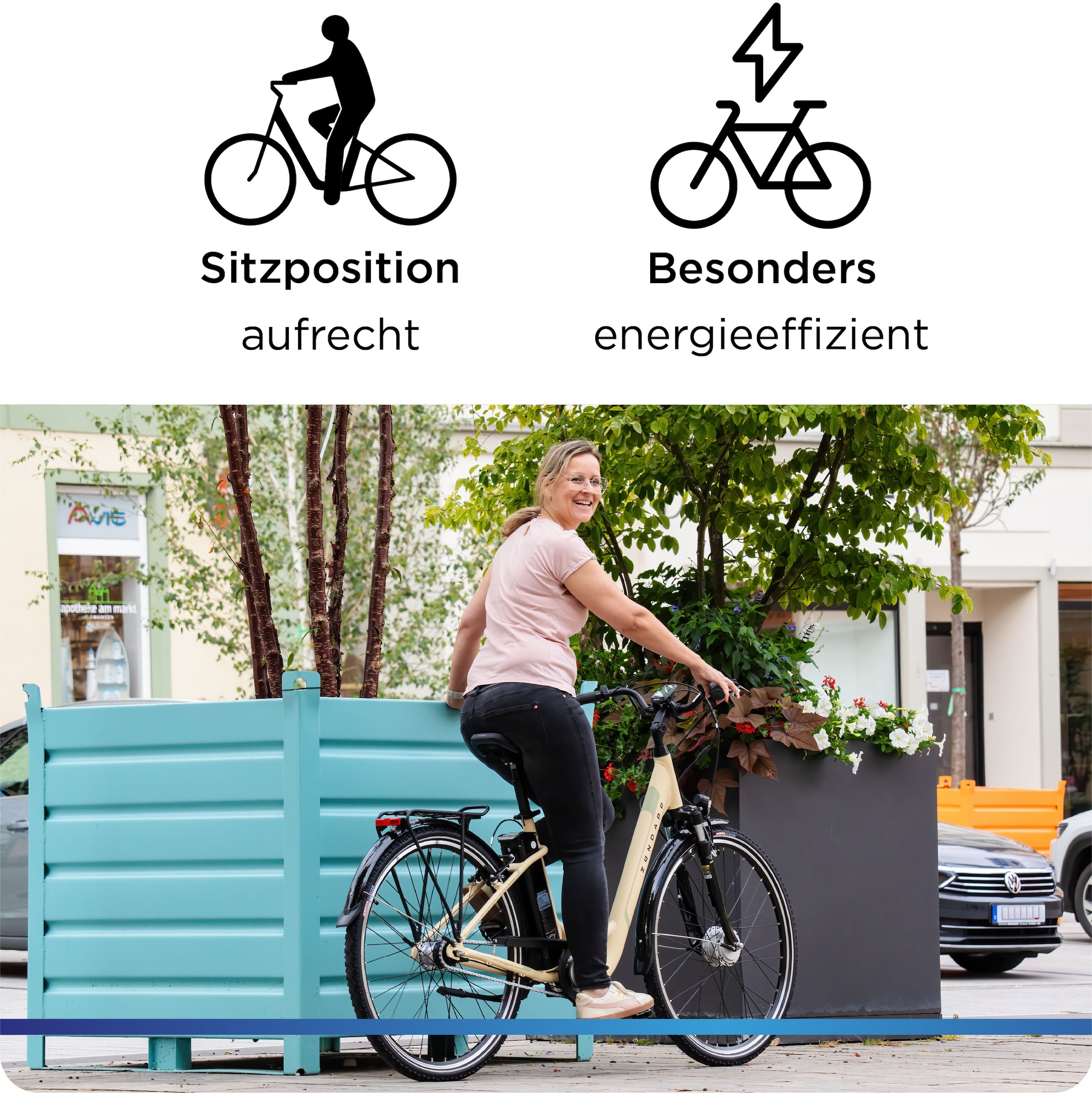 Zündapp »Z517« 7 Gang Shimano Nexus Schaltwerk Nabenschaltung Frontmotor 250 W Pedelec, Elektrofahrrad für Damen u. Herren