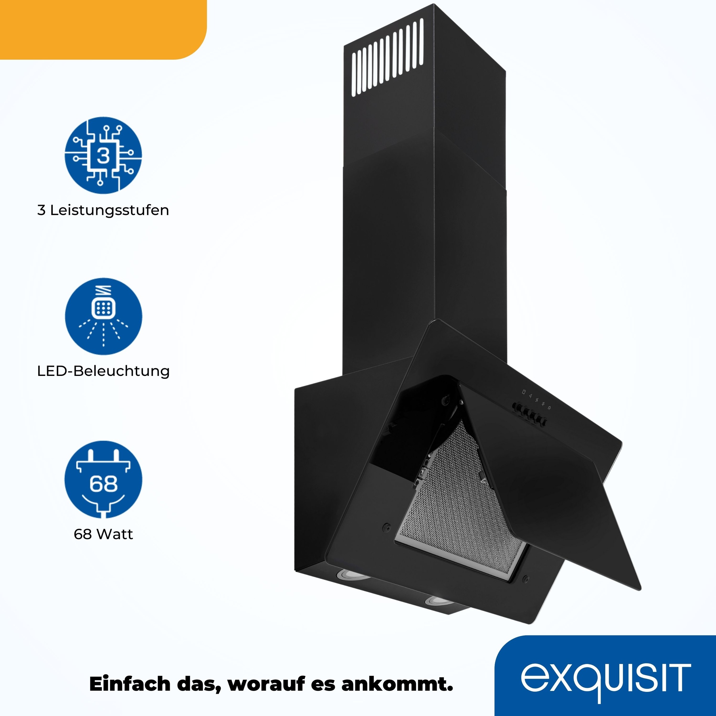 exquisit Kopffreihaube »KFD 61-8sw«