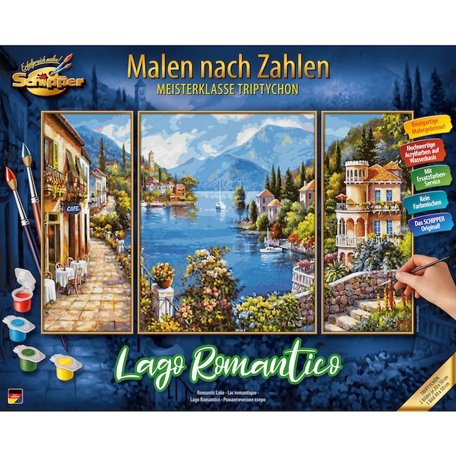 Schipper Malen nach Zahlen »Meisterklasse Triptychon - Lago Romantico«, Made  in Germany online | OTTO