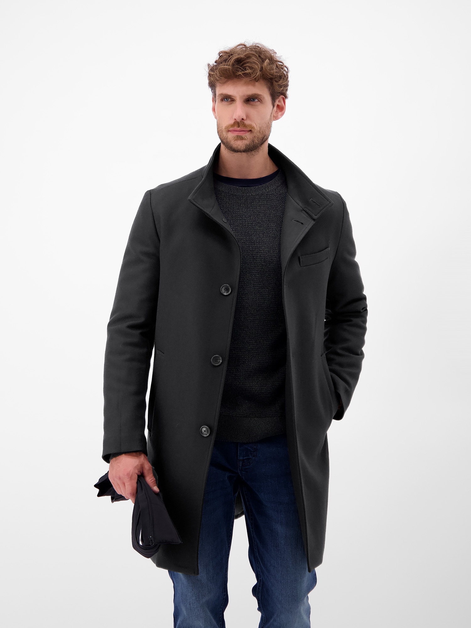 LERROS Wollmantel »Herren-Wollmantel mit herausnehmbaren Westeneinsatz«