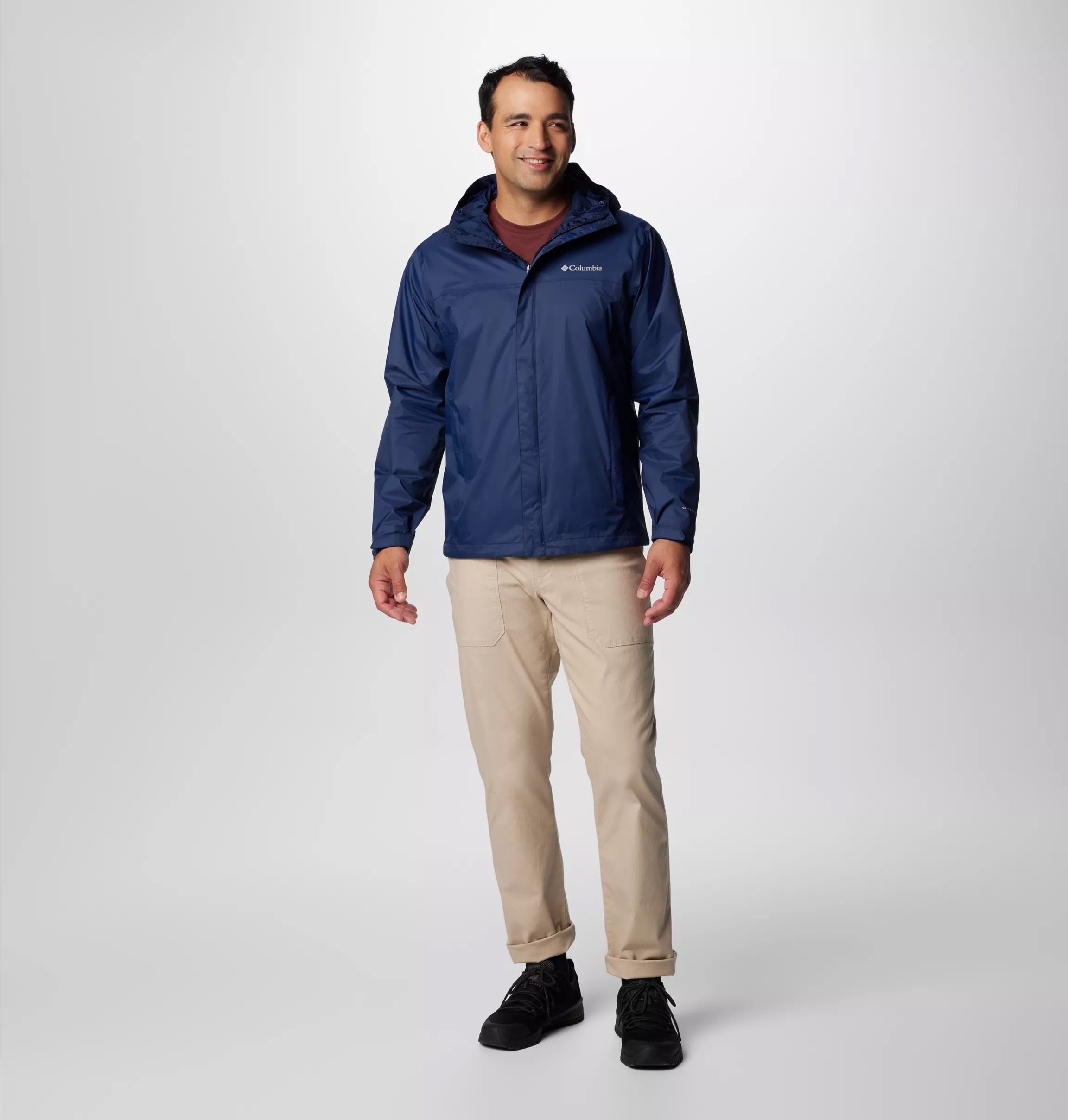 Columbia Regenjacke »WATERTIGHT II JACKET« mit Kapuze mit Reißverschlusstaschen, wasserabweisendes Obermaterial aus Nylon