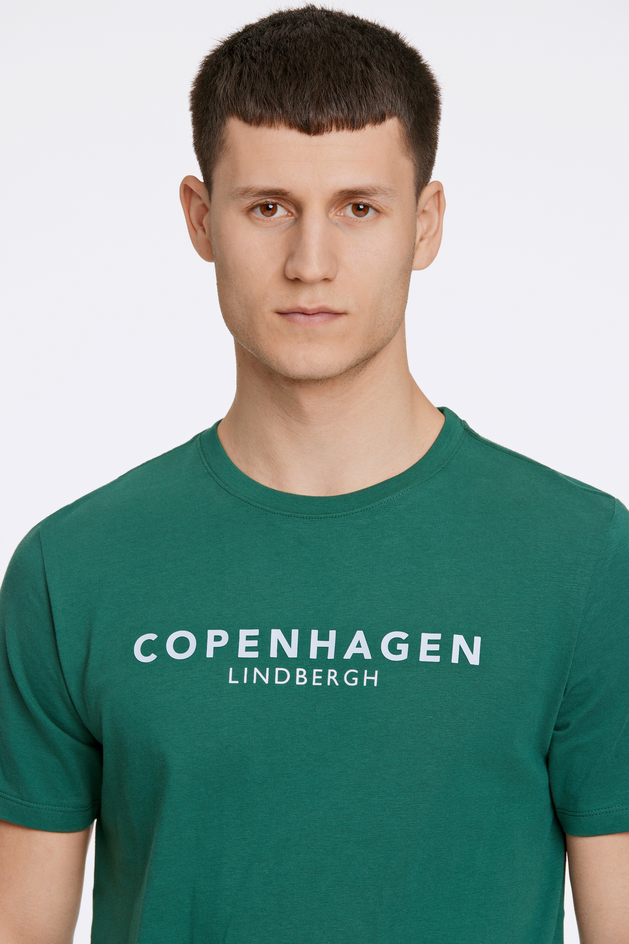 LINDBERGH T-Shirt, mit Logo und Rundhalsausschnitt