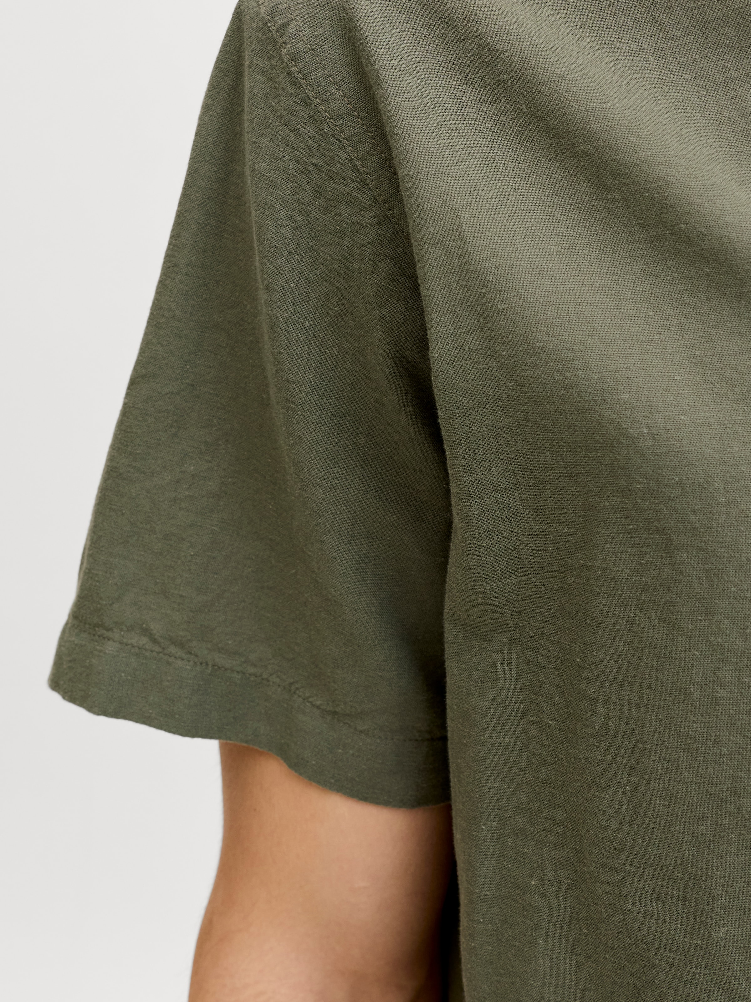 Jack & Jones PlusSize Kurzarmhemd »JJEBREEZE LINEN BLEND SHIRT S/S SN PLS« mit Leinen, regular fit