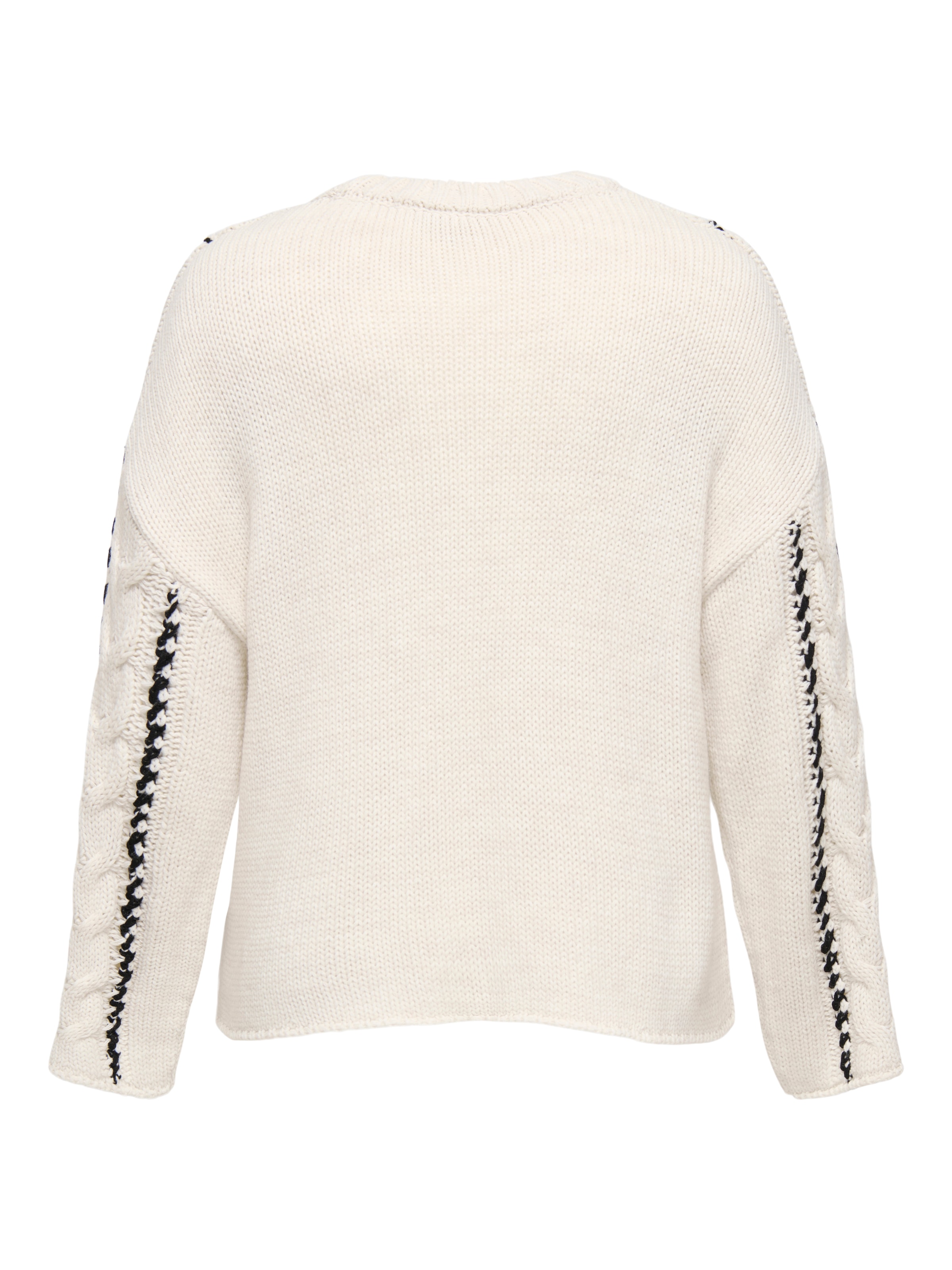ONLY CARMAKOMA Rundhalspullover »CARTESSA CABEL STITCH LS O-NECK KNT«