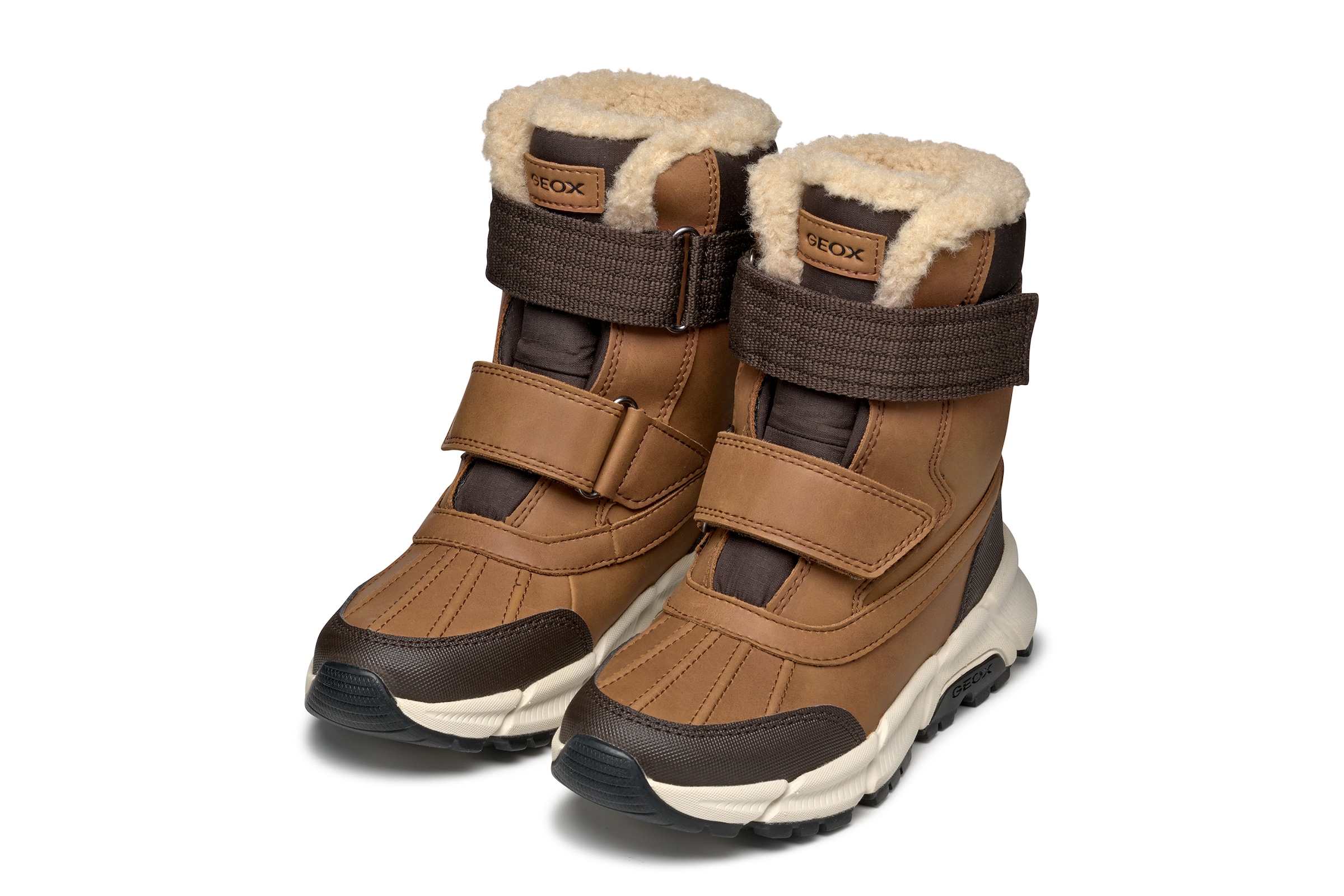 Geox Winterstiefel »J FLEXYPER PLUS BOY«  Snowboots, Klettstiefel mit Warmfutter, Größenschablone zum Download