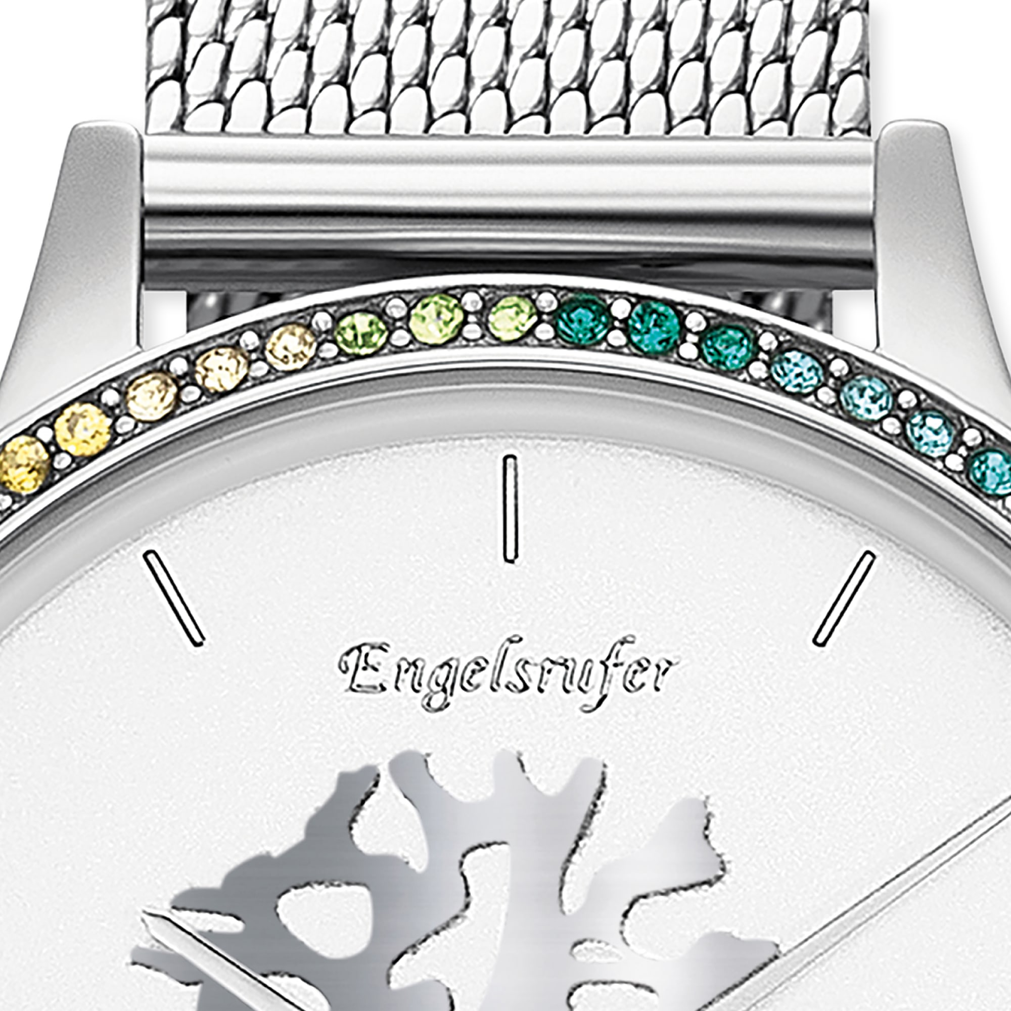 Engelsrufer Quarzuhr »Lebensbaum« Armbanduhr, Damenuhr, Edelstahlarmband, analog