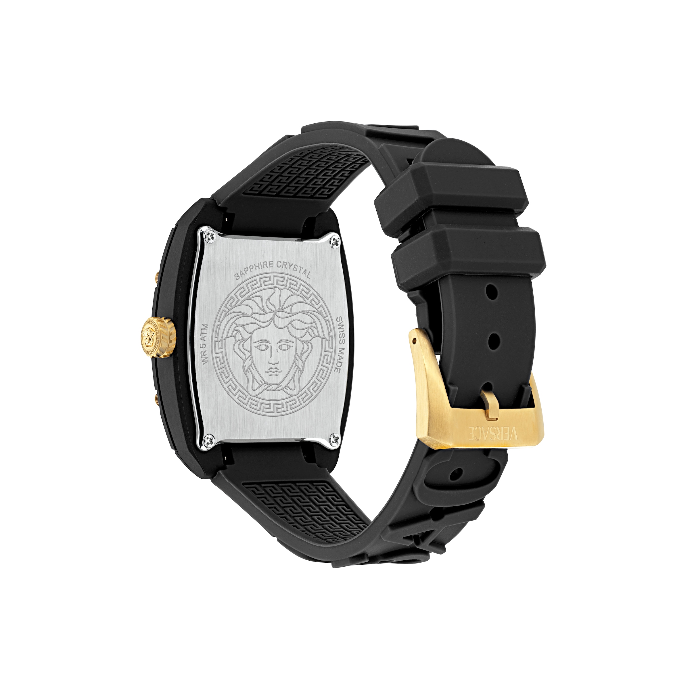 Versace Quarzuhr »DOMINUS ECO CERAMIC« Armbanduhr, Damenuhr, Swiss Made, analog