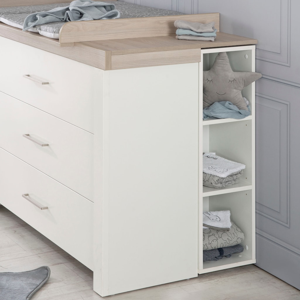 roba® Babyzimmer-Komplettset »Lucy«, (Set, 3 St., Gitterbett, Schrank, Wickelkommode)