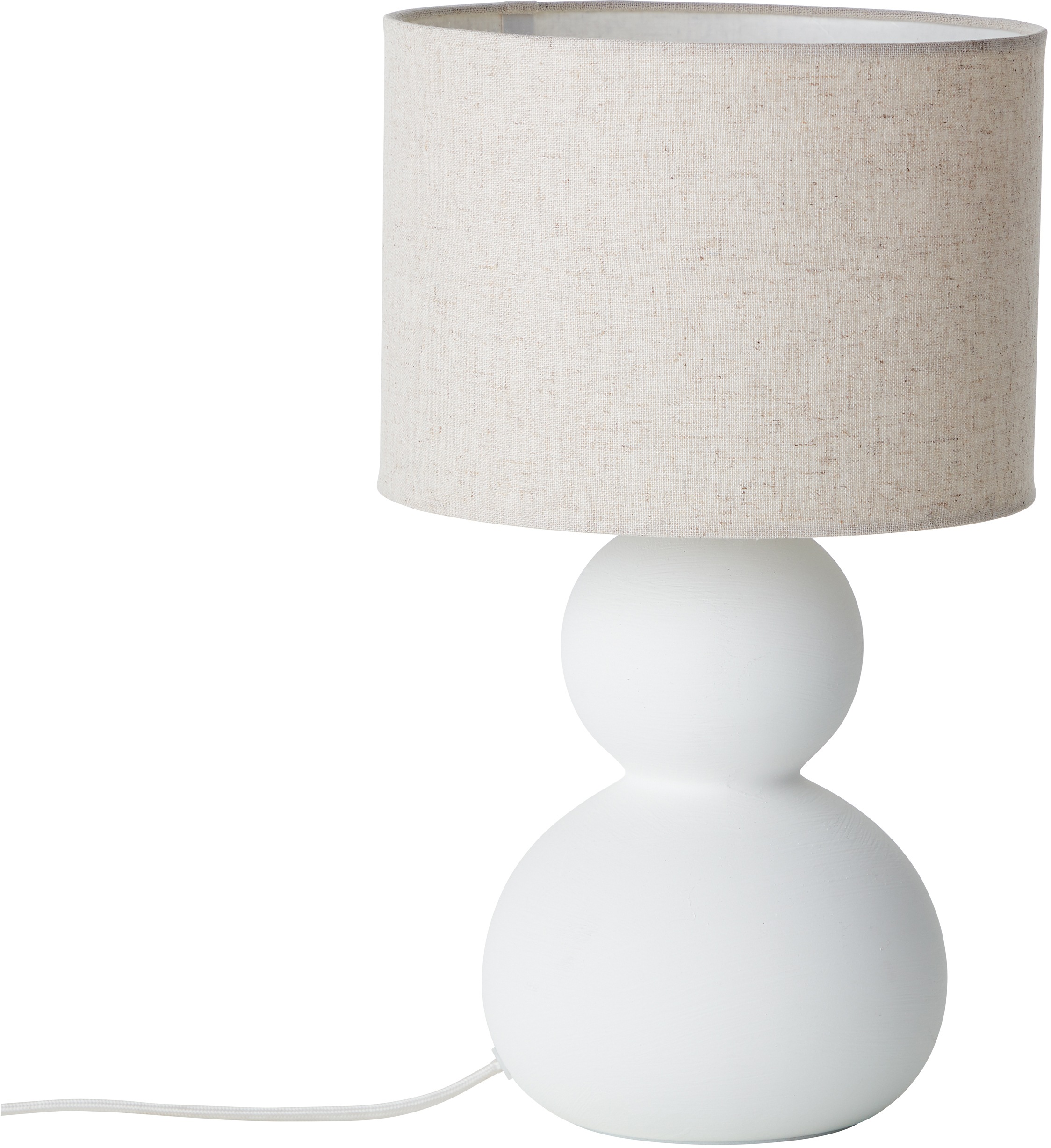 LeGer Home by Lena Gercke Tischleuchte »Malu«, E14, 1 St., 1 x E27, max. 40W, weiß/beige