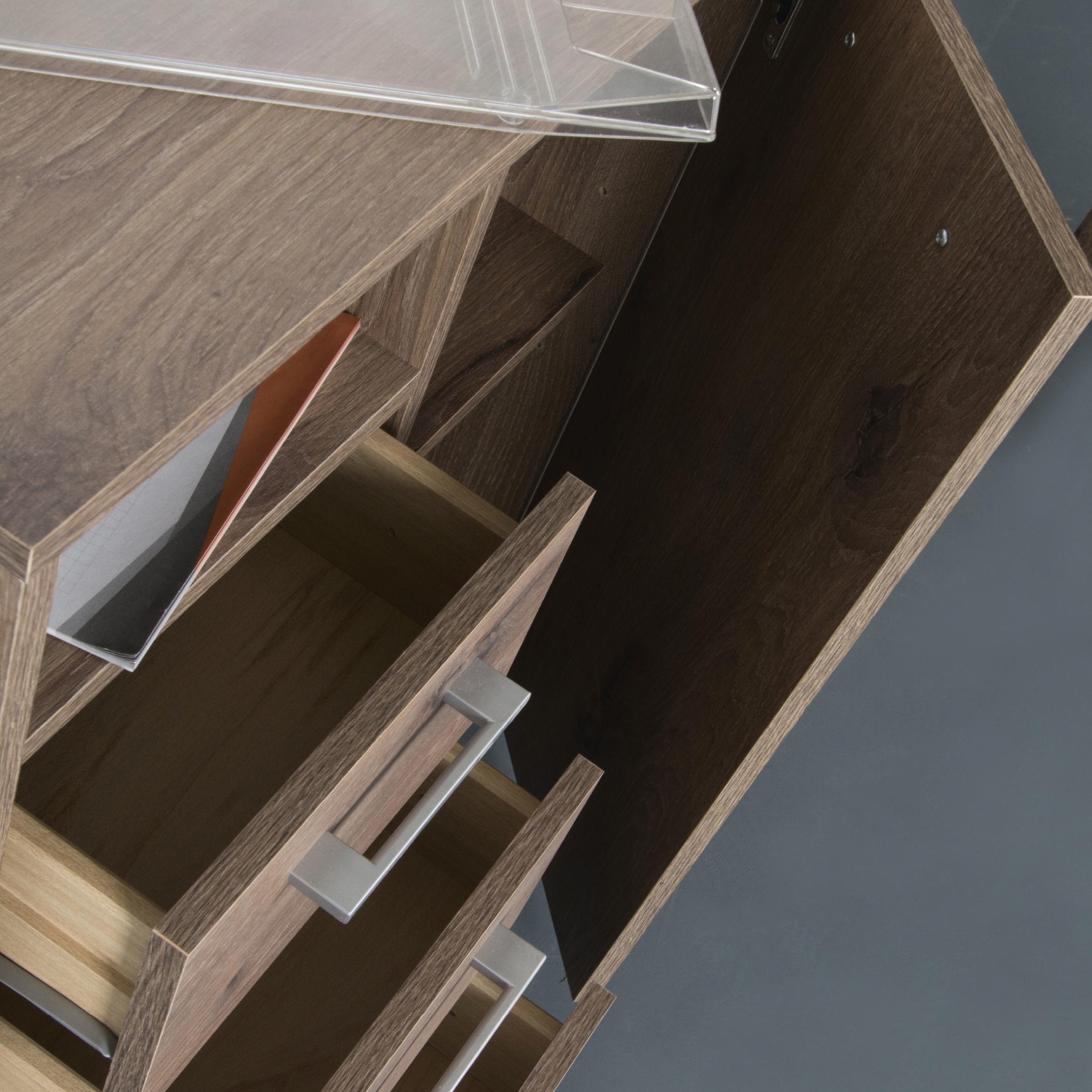 VOGL Möbelfabrik Schreibtisch »1246 mit schwenkbarer Tischplatte«, platzsparend, Breite 98-149 cm, Made in Germany