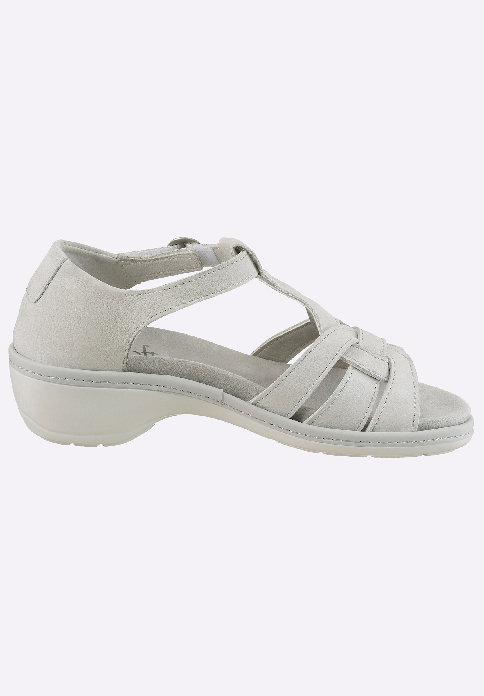airsoft comfort+ Sandalette »Sandalette Sandalette mit Zierschließe und Klettverschluss«