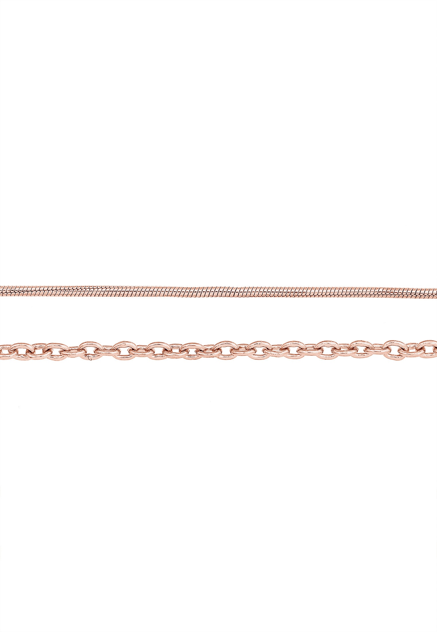 Elli Ketten-Set »Halskette Choker Set (2tlg) Schlangen Ankerkette 925 Silber«