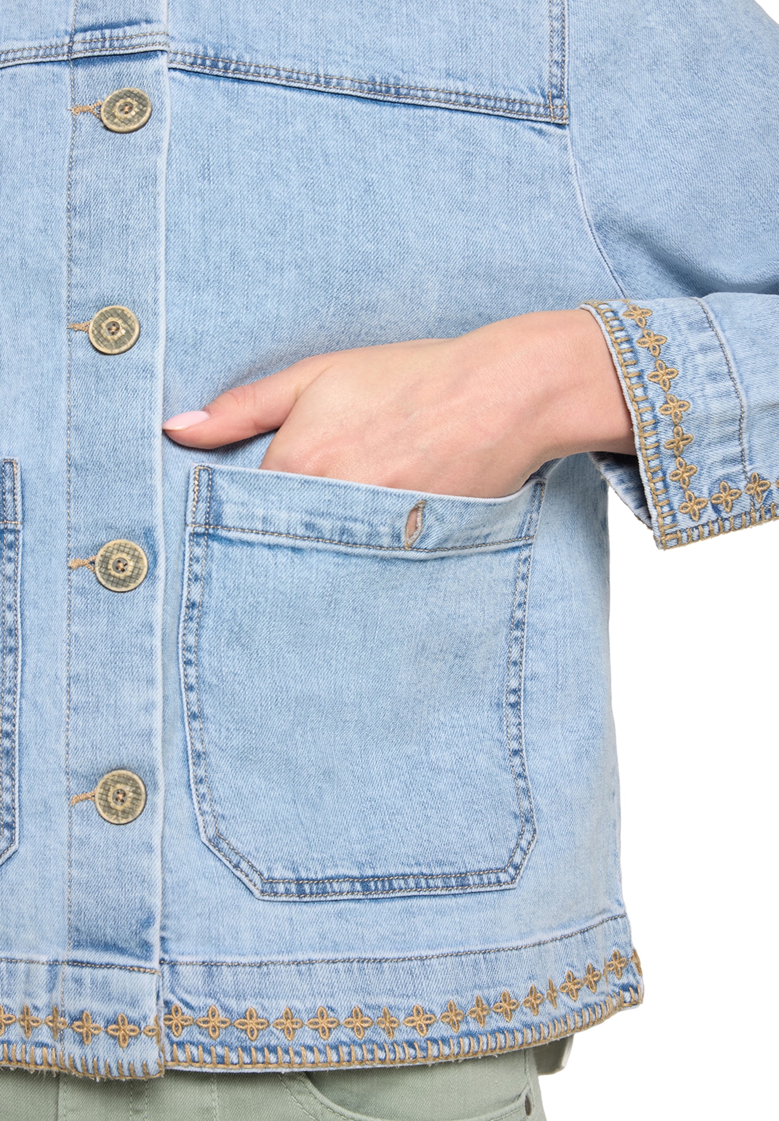 Cartoon Jeansblazer »Jeansjacke mit Stickerei«