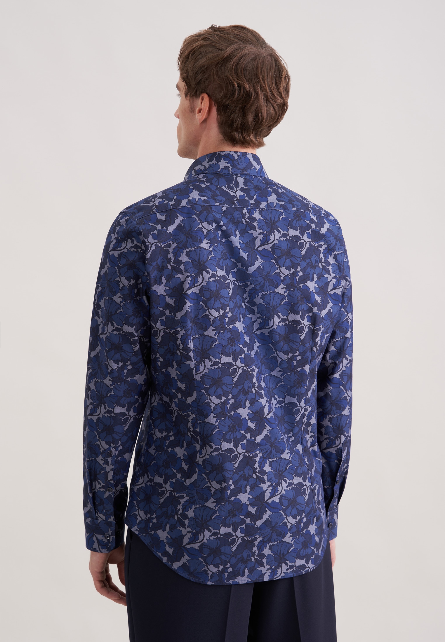 seidensticker Businesshemd »Schwarze Rose« Shaped 1/1 Kentkragen Druck