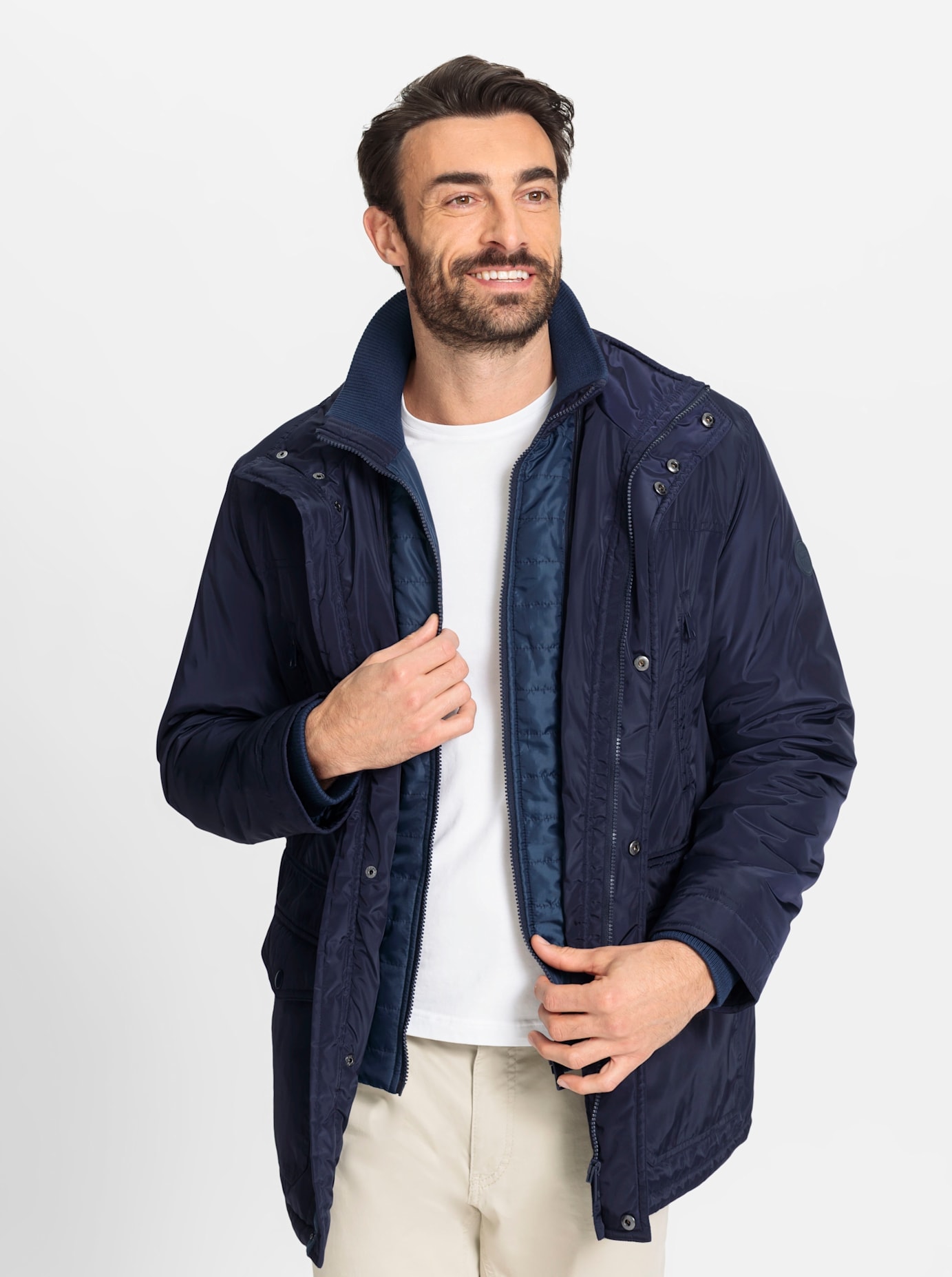 Marco Donati Langjacke, ohne Kapuze