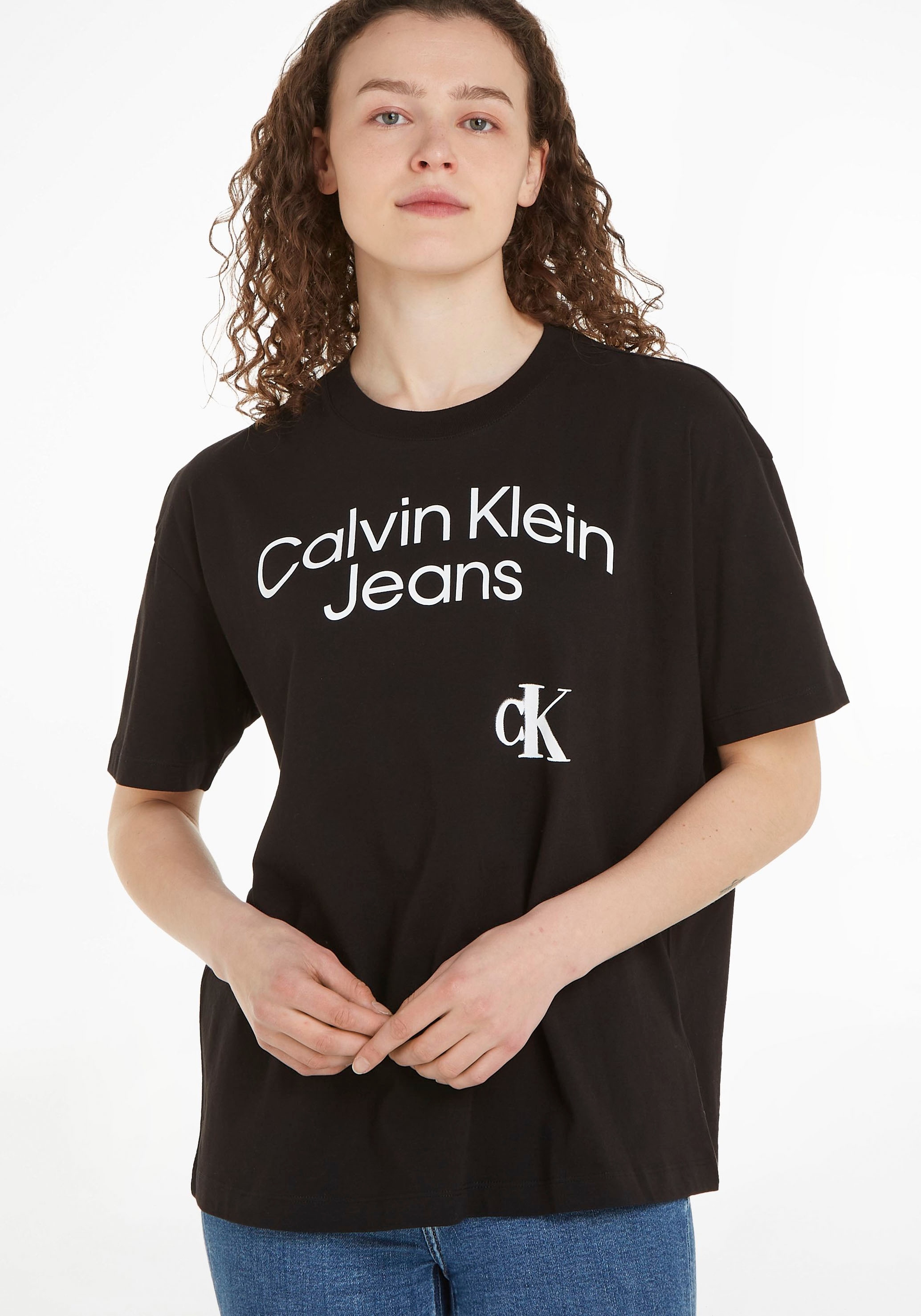 Calvin Klein Jeans T Shirt Mit Großem Logoschriftzug Bestellen Bei Otto 5147