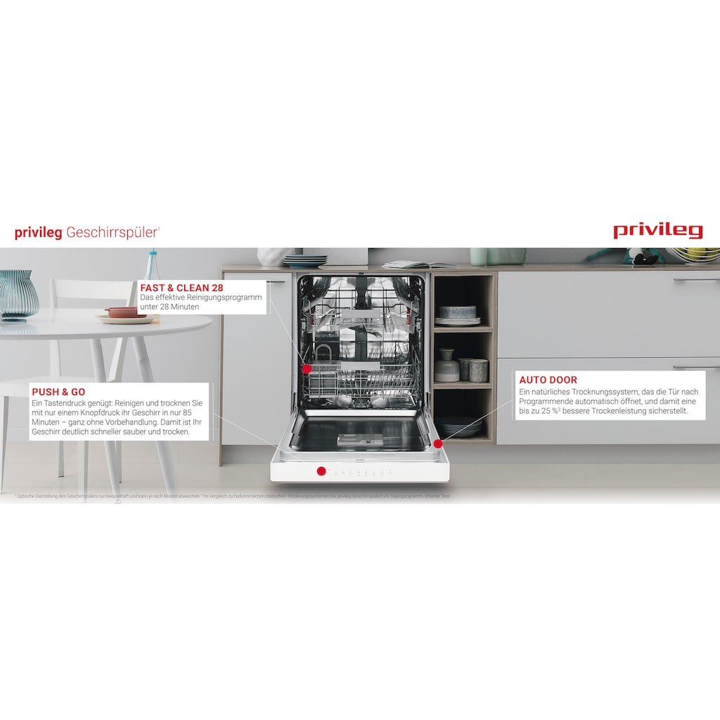 Privileg Standgeschirrspüler »RFO 3C23 A 6.5 X«, RFO 3C23 A 6.5 X, 14 Maßgedecke
