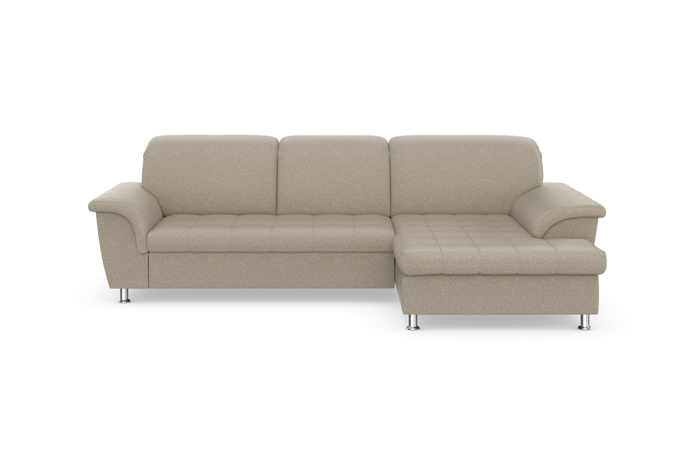 DOMO collection Ecksofa Franzi, wahlweise mit Bettfunktion, Bettkasten und Kopfteilverstellung