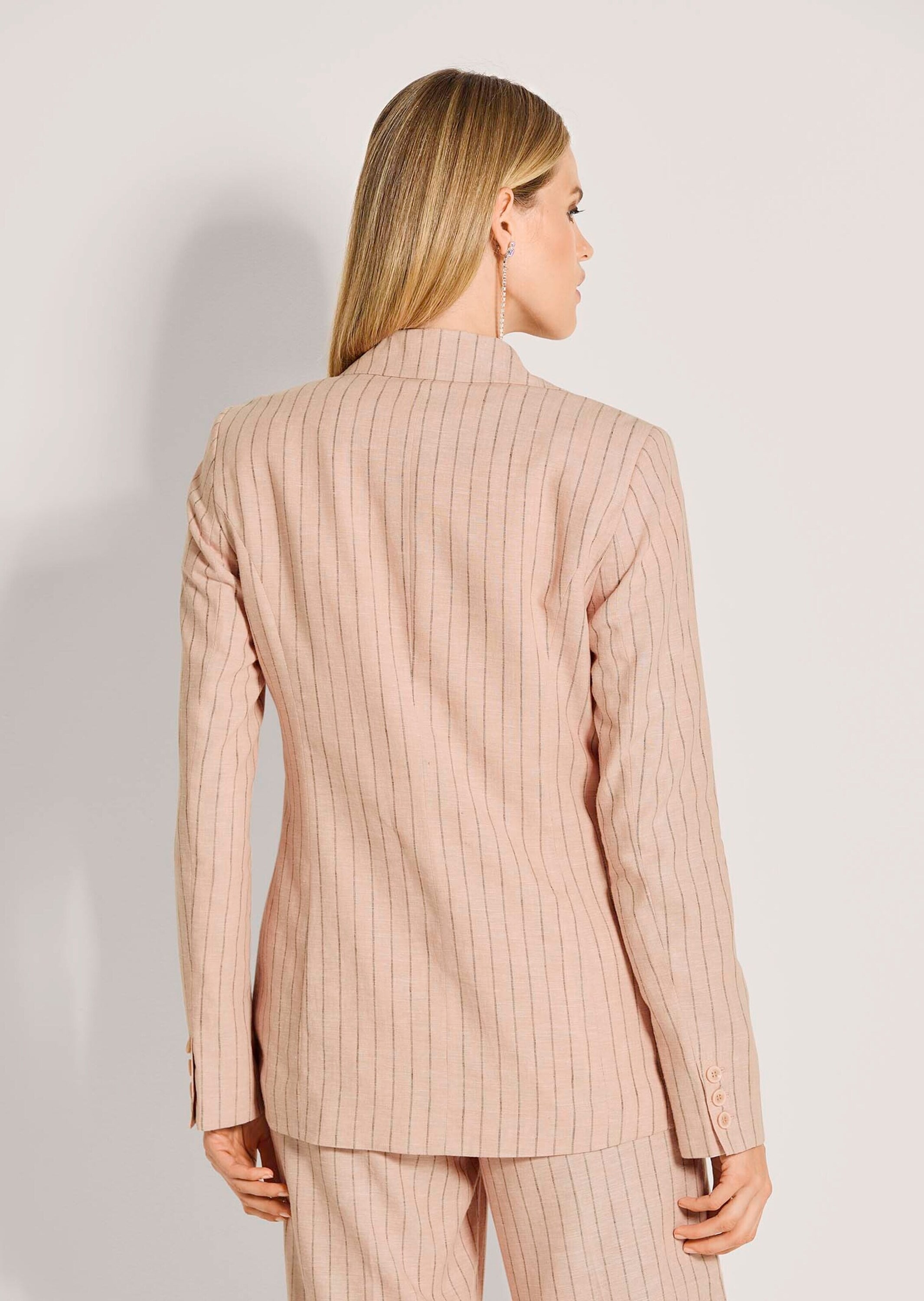 MADELEINE Jackenblazer »Blazer Eleganter Longblazer mit Nadelstreifen«