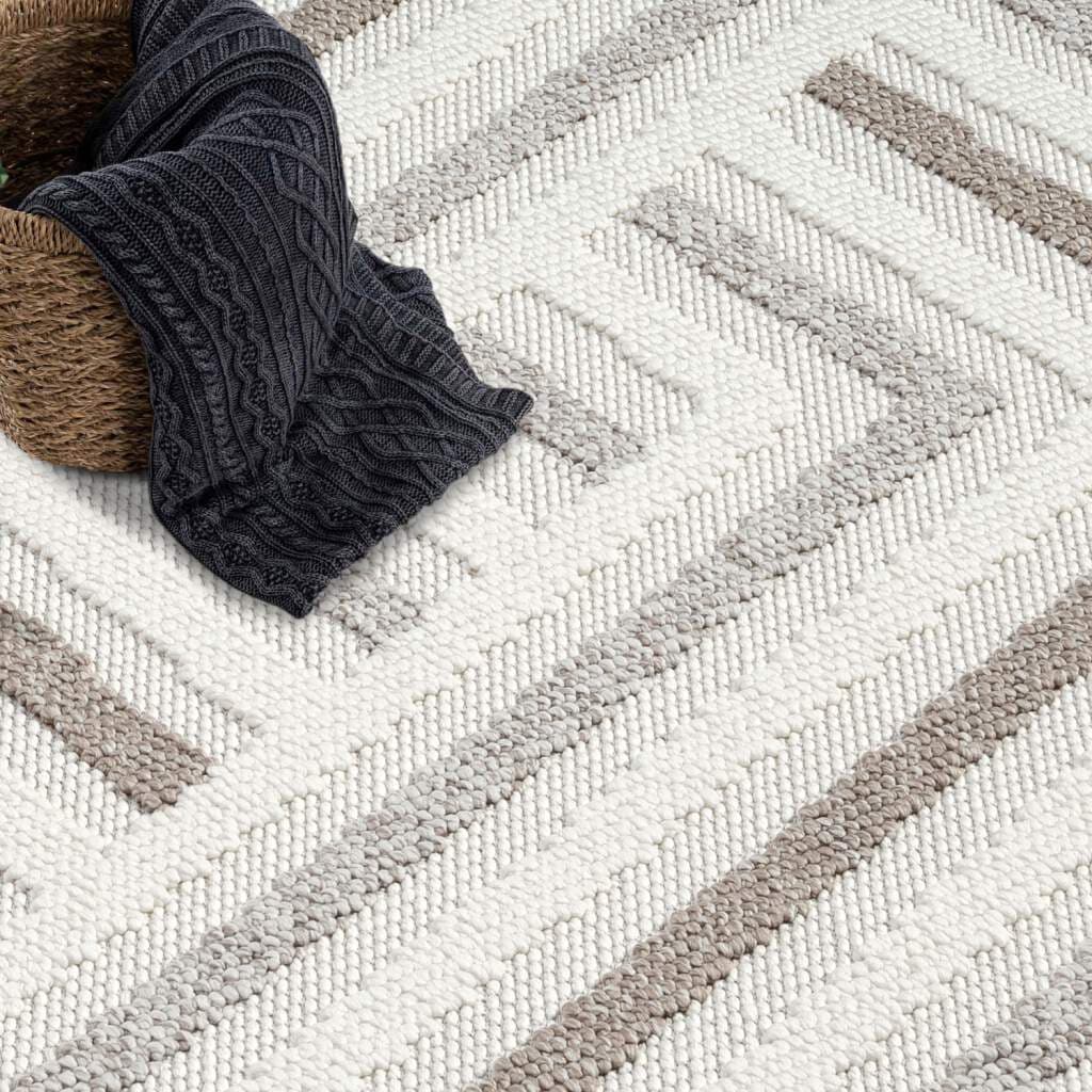 Carpet City Teppich »LINDO 7590« rund 11 mm Höhe Kurzflor, Hochtief-Muster/ 3D-Effekt, Boho-Stil, Wohnzimmer