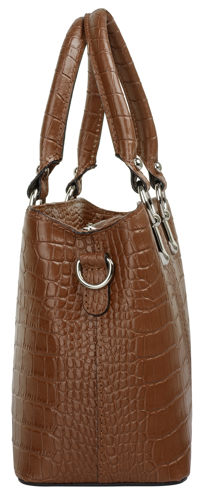 Cluty Umhängetasche, echt Leder, Made in Italy