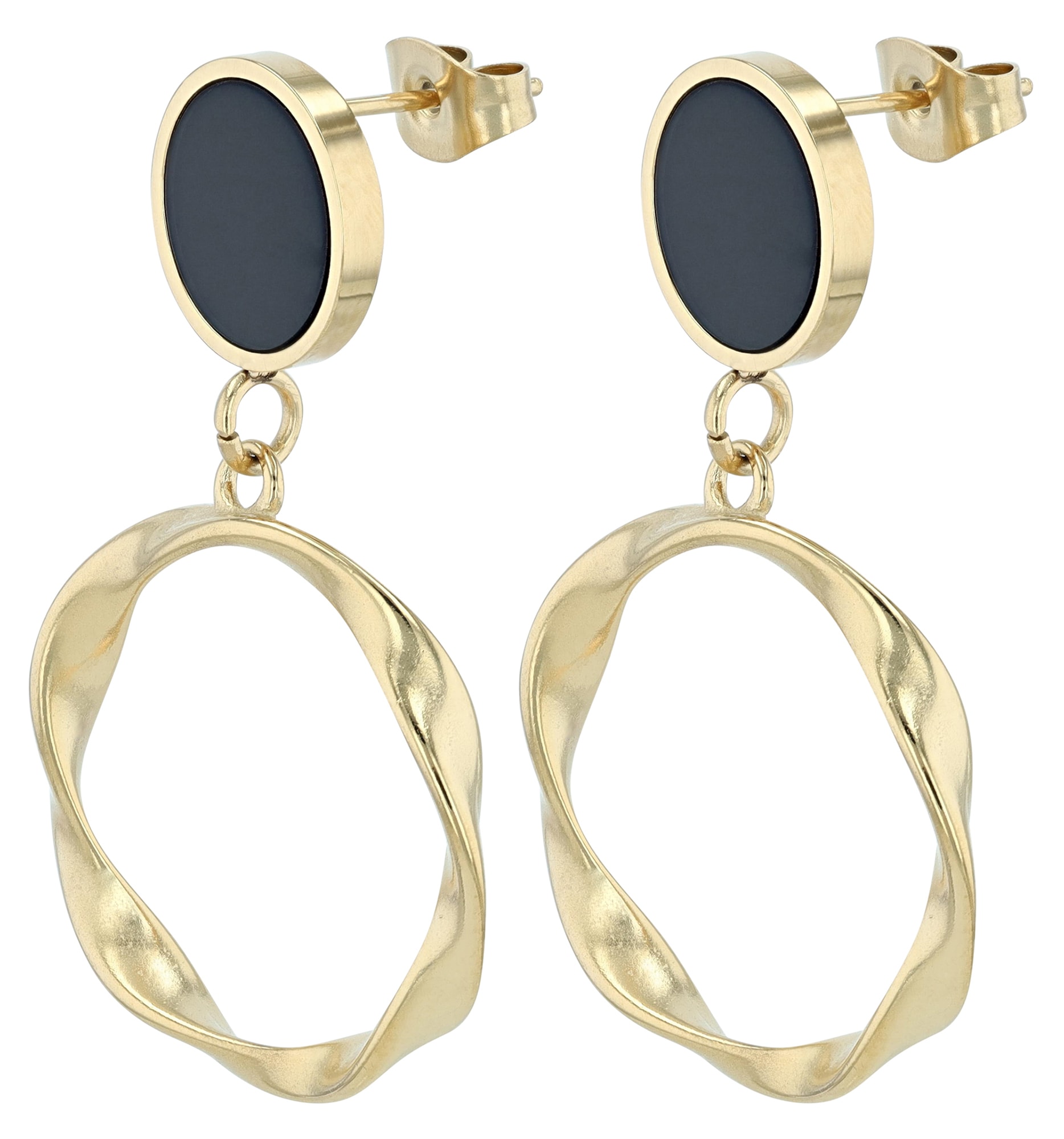 Adelia´s Paar Ohrstecker »Edelstahl Ohrringe Ohrstecker« goldfarben