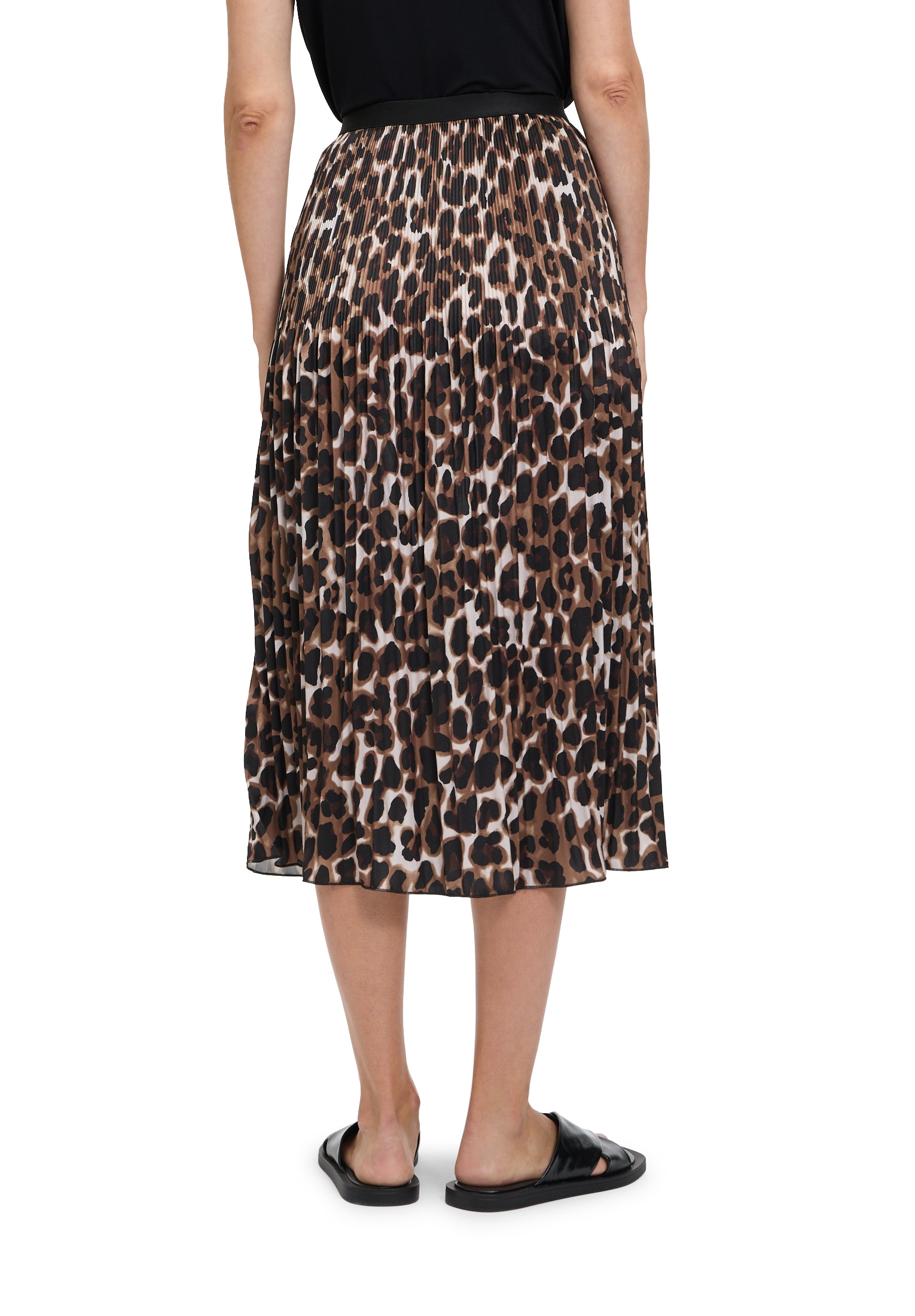 Betty&Co Plisseerock »Plisseerock mit Animalprint«