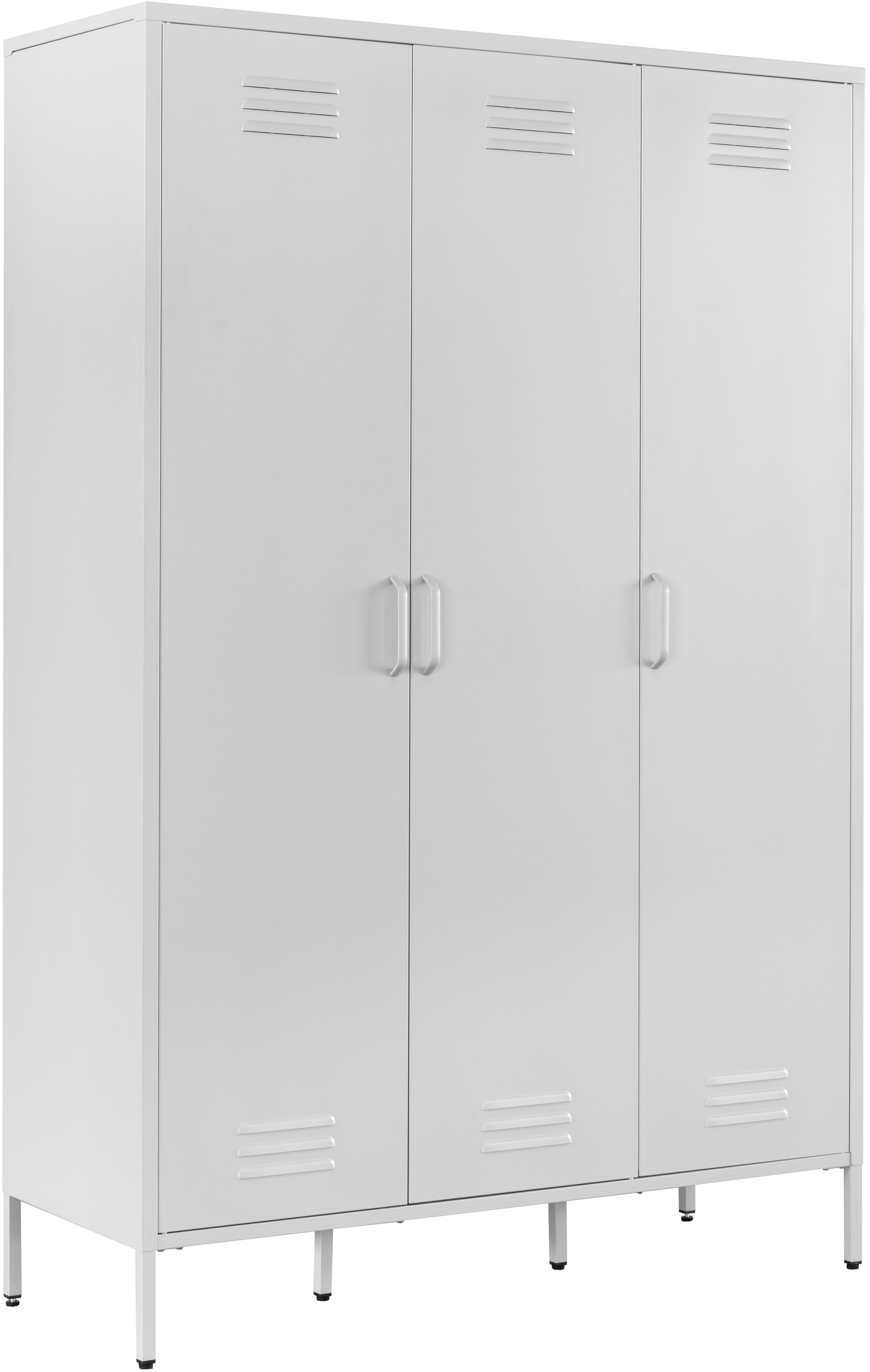 OTTO home Kleiderschrank »Siena Schrank Spind Metallschrank mit 3 Türen« Ideal für jeden Wohnraum - Trendsetter,  Zeitloser Schlafzimmerschrank Garderobe Multischrank