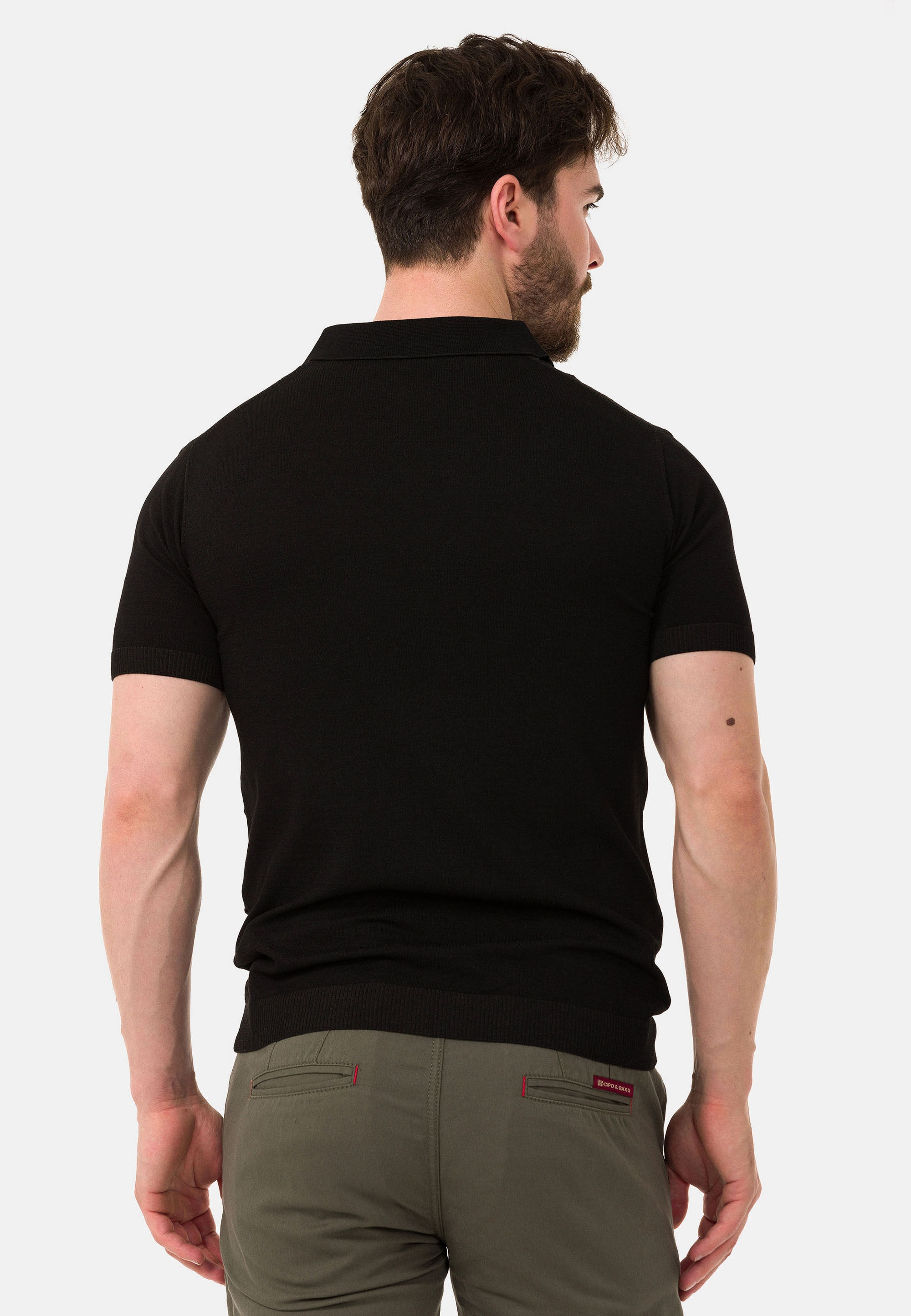 Cipo & Baxx T-Shirt »CT752« gerade geschnitten