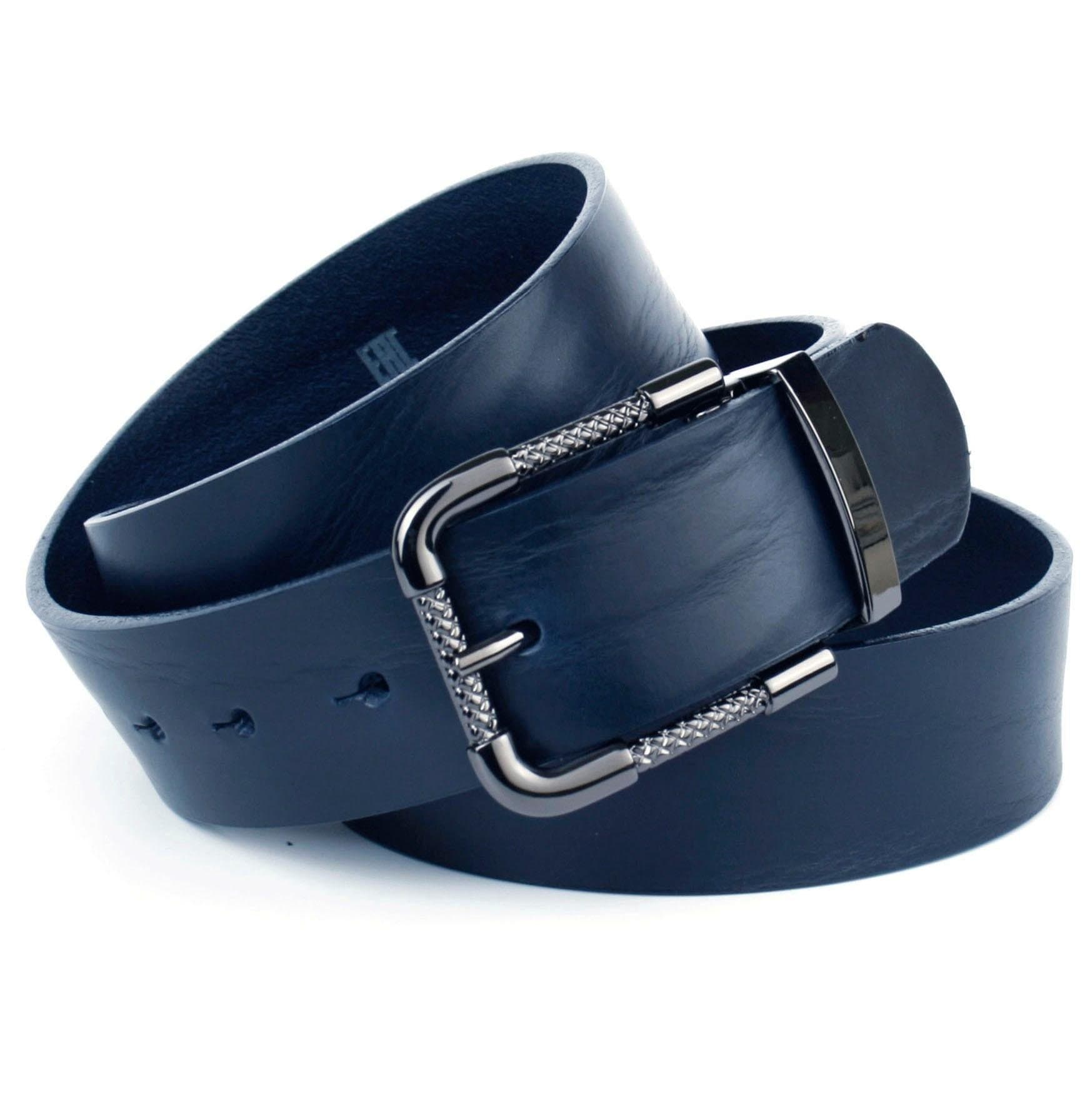 Anthoni Crown Ledergürtel, Vollledergürtel in dunkelblau im OTTO Online Shop