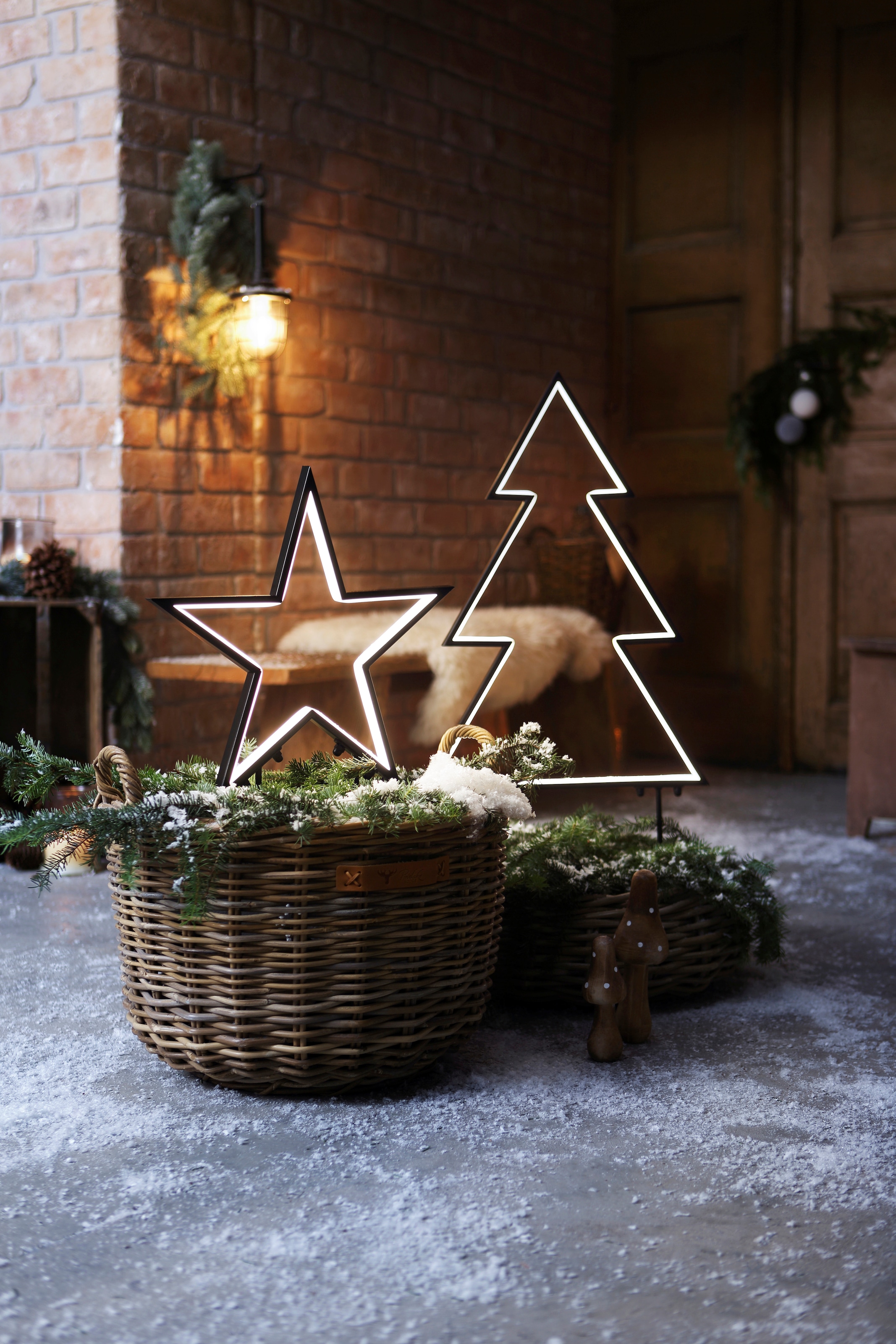 BONETTI LED Stern »Weihnachtsstern«, online Metall, aus aussen 180 bei flammig-flammig, Weihnachtsdeko OTTO Kunststoff und