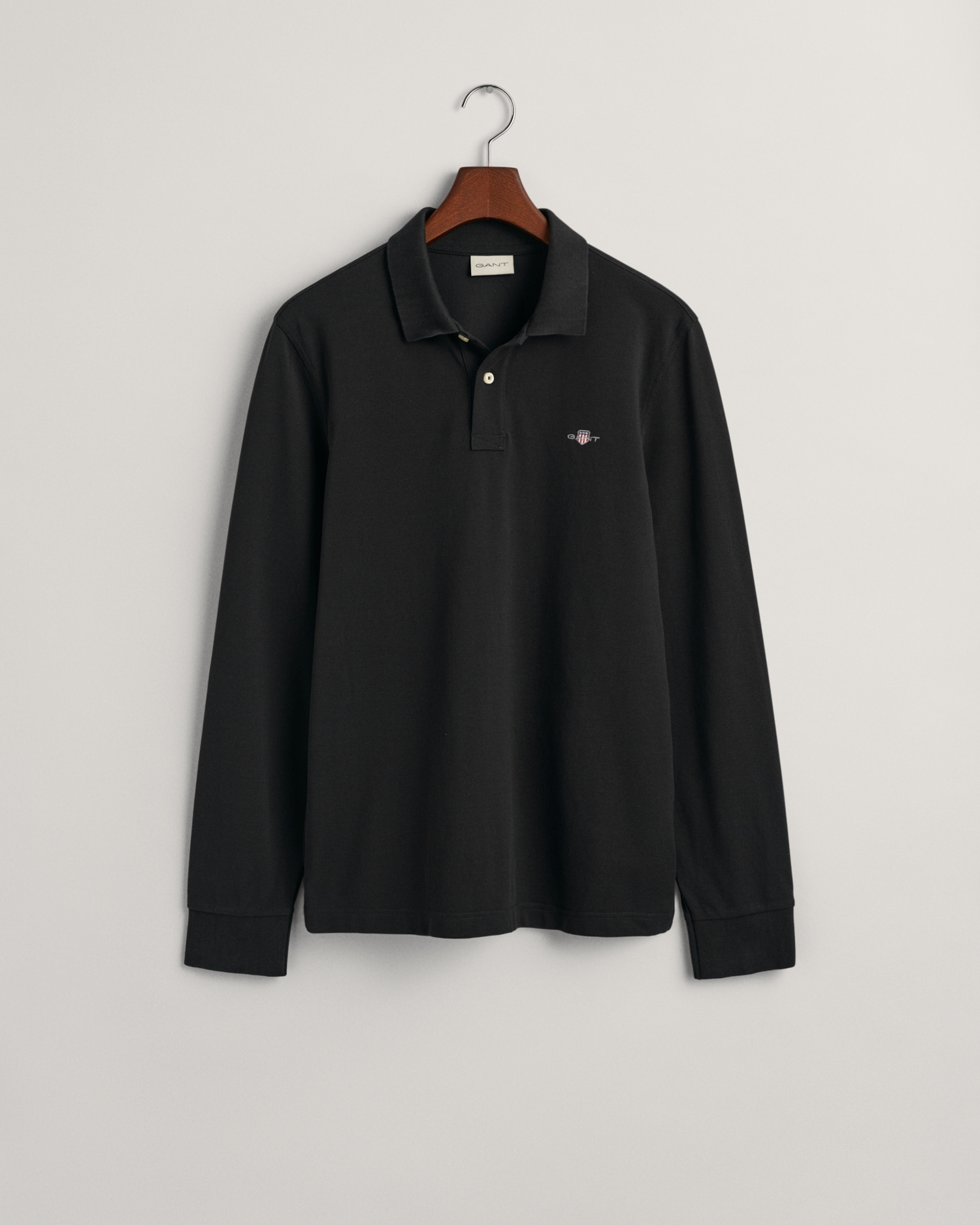 Gant Poloshirt »REG SHIELD LS PIQUE RUGGER«, mit Logotickerei auf der Brust