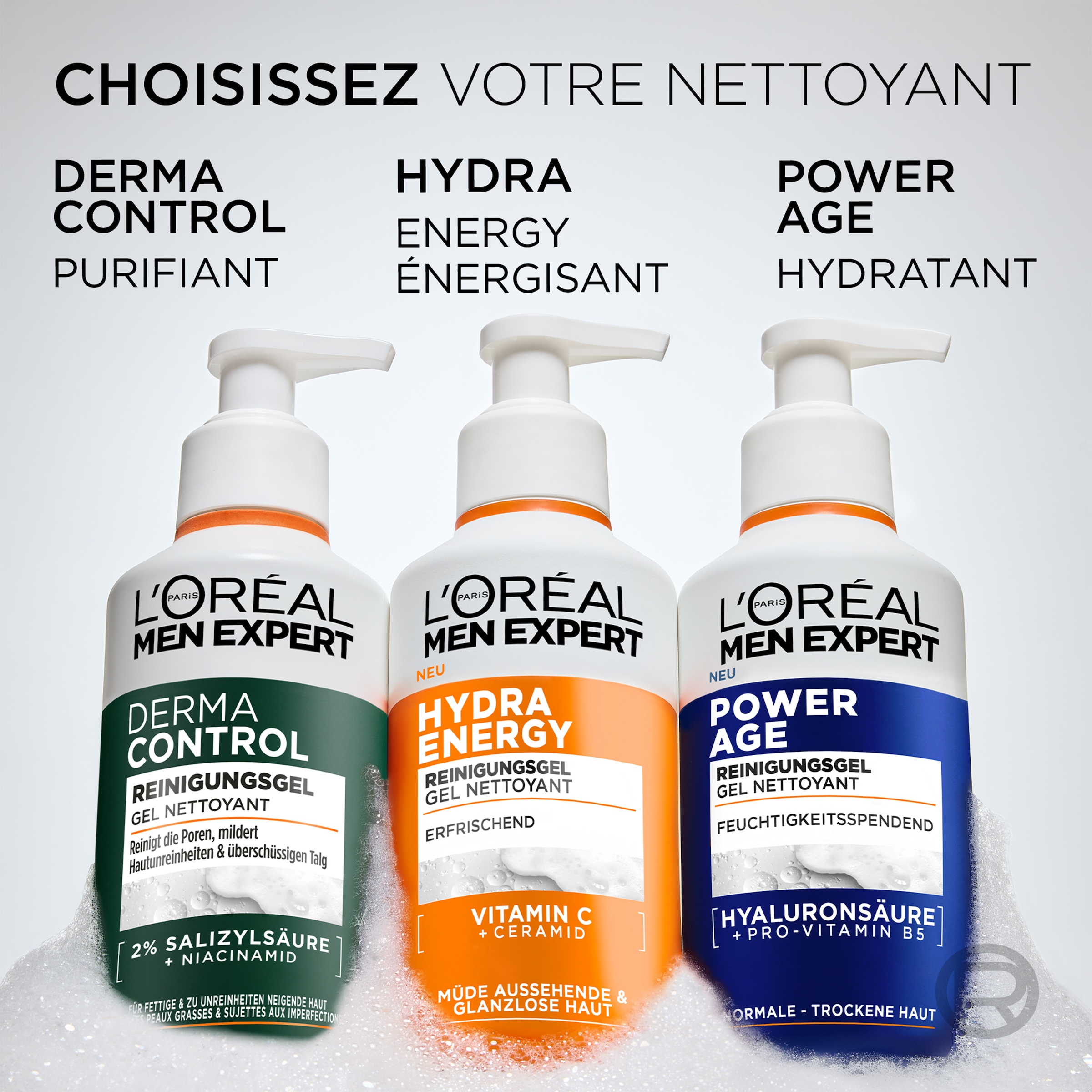 L'ORÉAL PARIS MEN EXPERT Gesichtsreinigungsgel »L'Oréal Men Expert Hydra Energy Reinigungsgel Erfrischend«