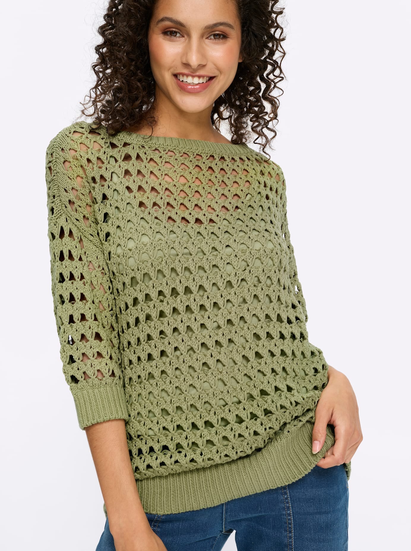 heine Ajourpullover »2-in-1-Pullover«