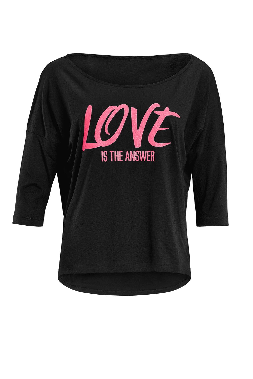 Winshape 3/4-Arm-Shirt »MCS001 ultra leicht«, mit Neon pinkem Glitzer-Aufdruck