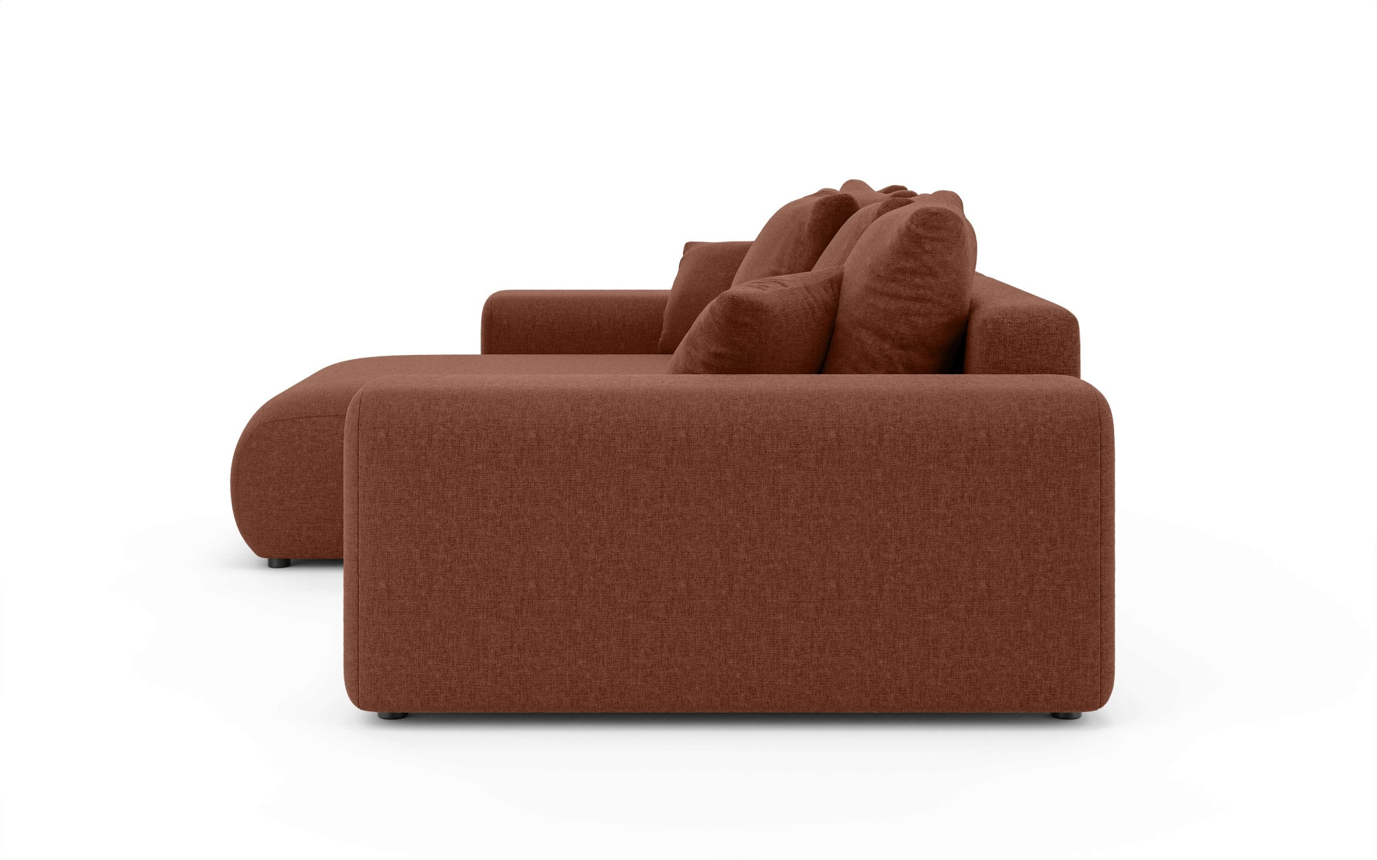 Home affaire Ecksofa »LAKESIDE mit Bettfunktion und Bettkasten, B/T/H 257/166/84 cm«, L-Form, Recamiere beidseitig montierbar, Wellenunterfederung