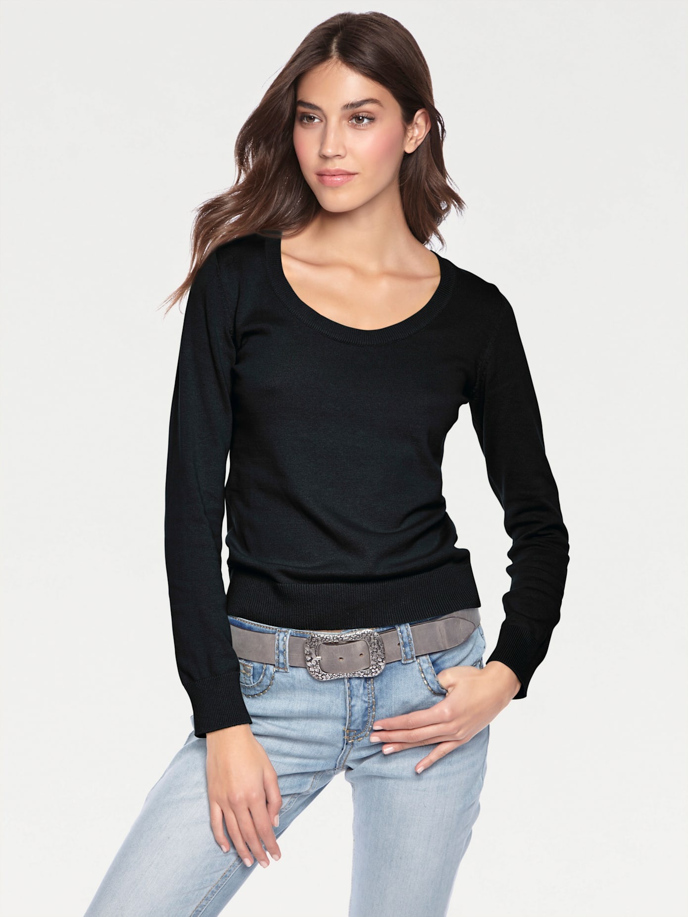 LINEA TESINI by heine Rundhalspullover »Rundhals-Pullover«