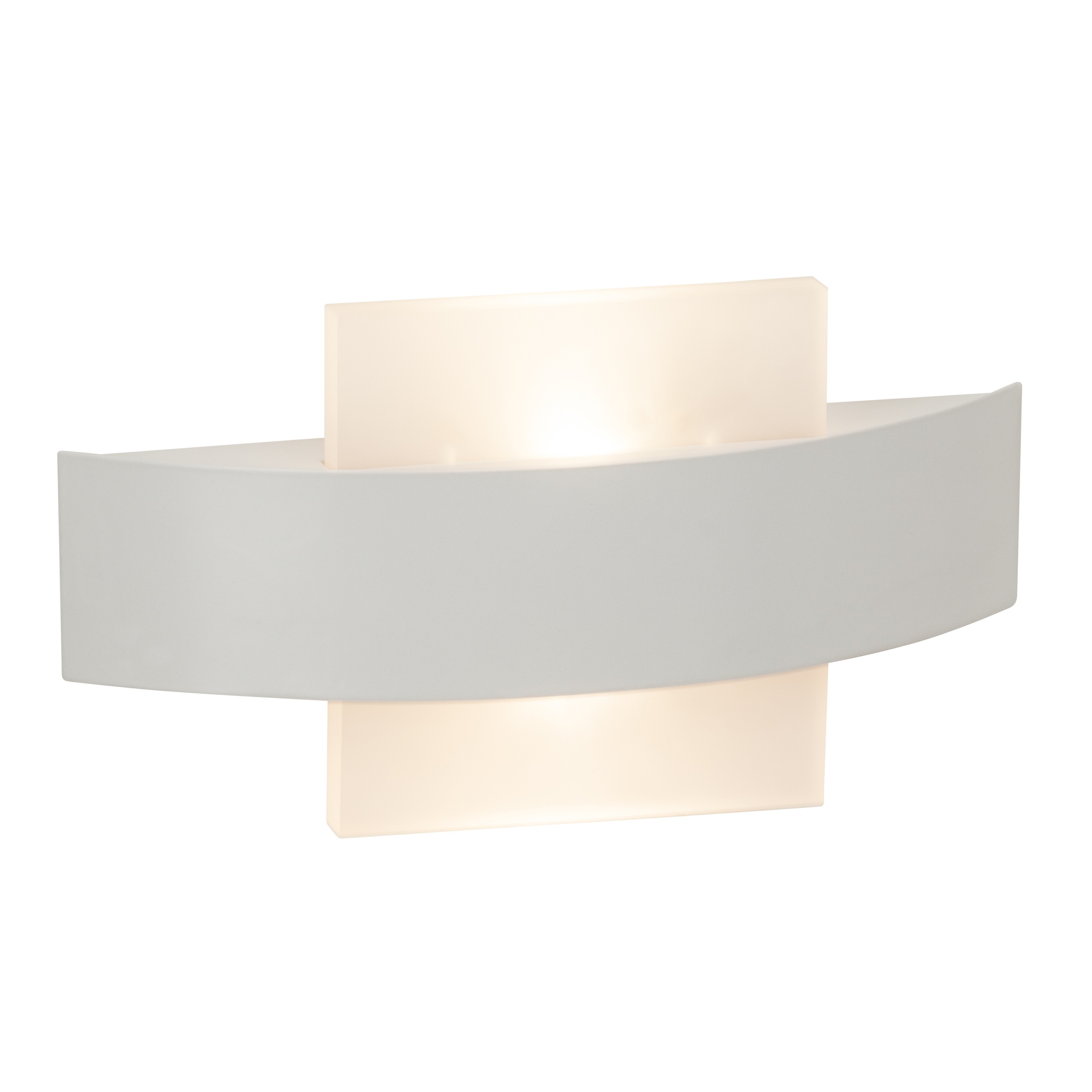 Brilliant Leuchten Solution LED Wandleuchte 26cm quadratisch weiß