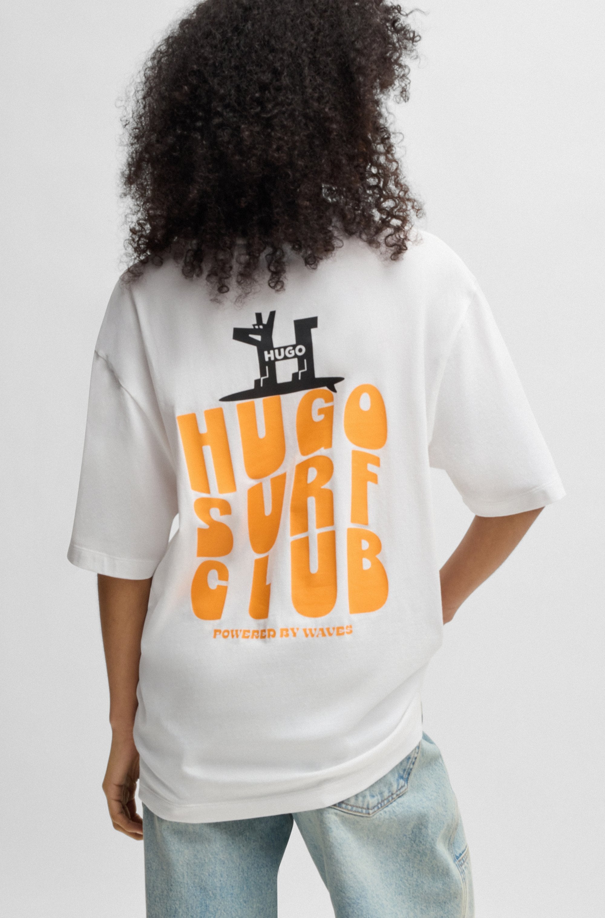 HUGO Blue T-Shirt »Nodiwop«, mit großem Rückendruck