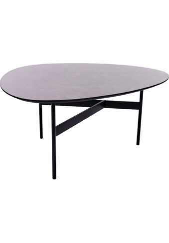 Home affaire Couchtisch, Couchtisch Oval, grau lackierter Tischplatte, Stabilem 3 Bein... kaufen