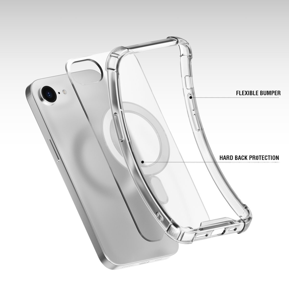4smarts Handyhülle »Hybrid Case Ibiza für Apple iPhone SE (4. Gen)«, Backcover, Schutzhülle, Handyschutzhülle, Case, Schutzcase, stoßfest