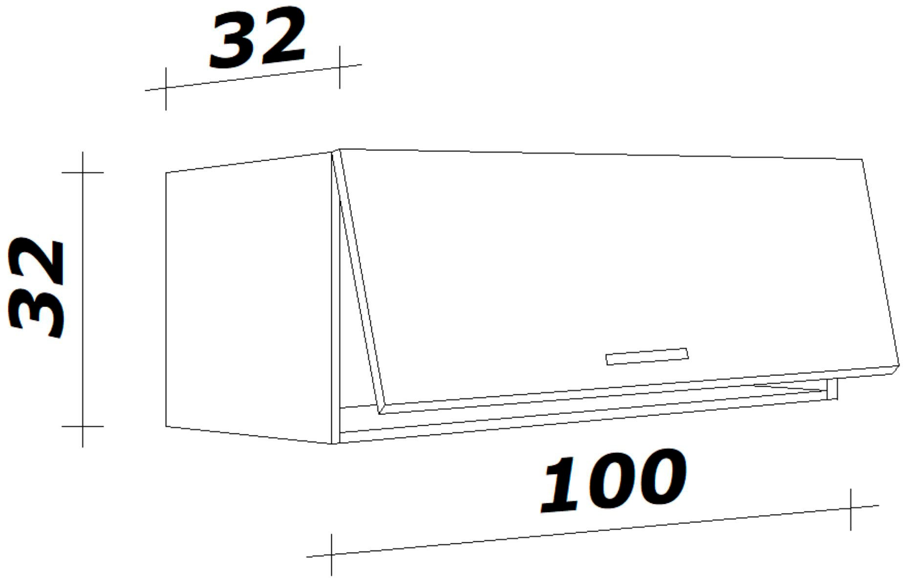 Flex-Well Kurzhängeschrank »Nepal«, (B x H x T) 100 x 32 x 32 cm